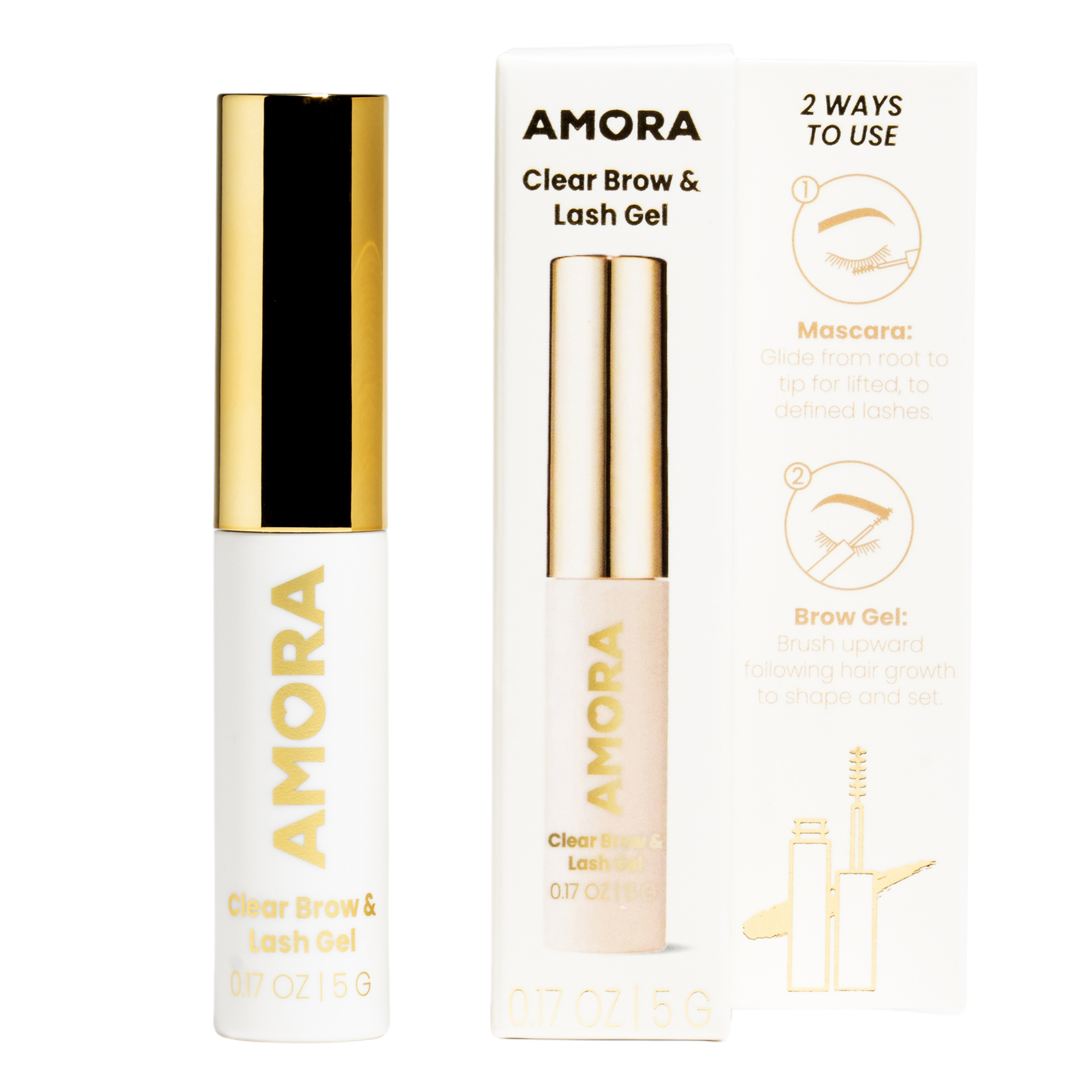 Amora Clear Brow & Lash Gel 0.17oz