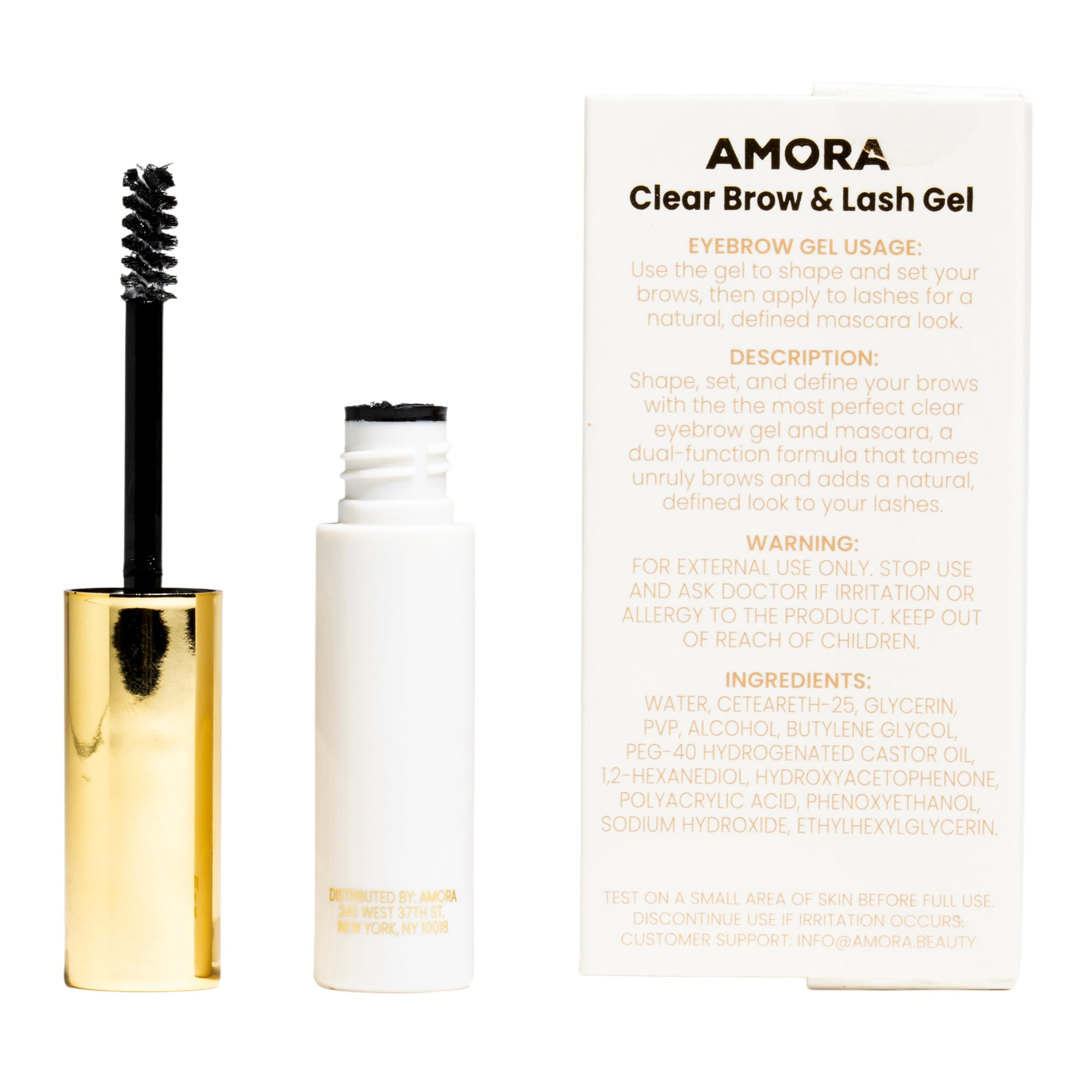 Amora Clear Brow & Lash Gel 0.17oz