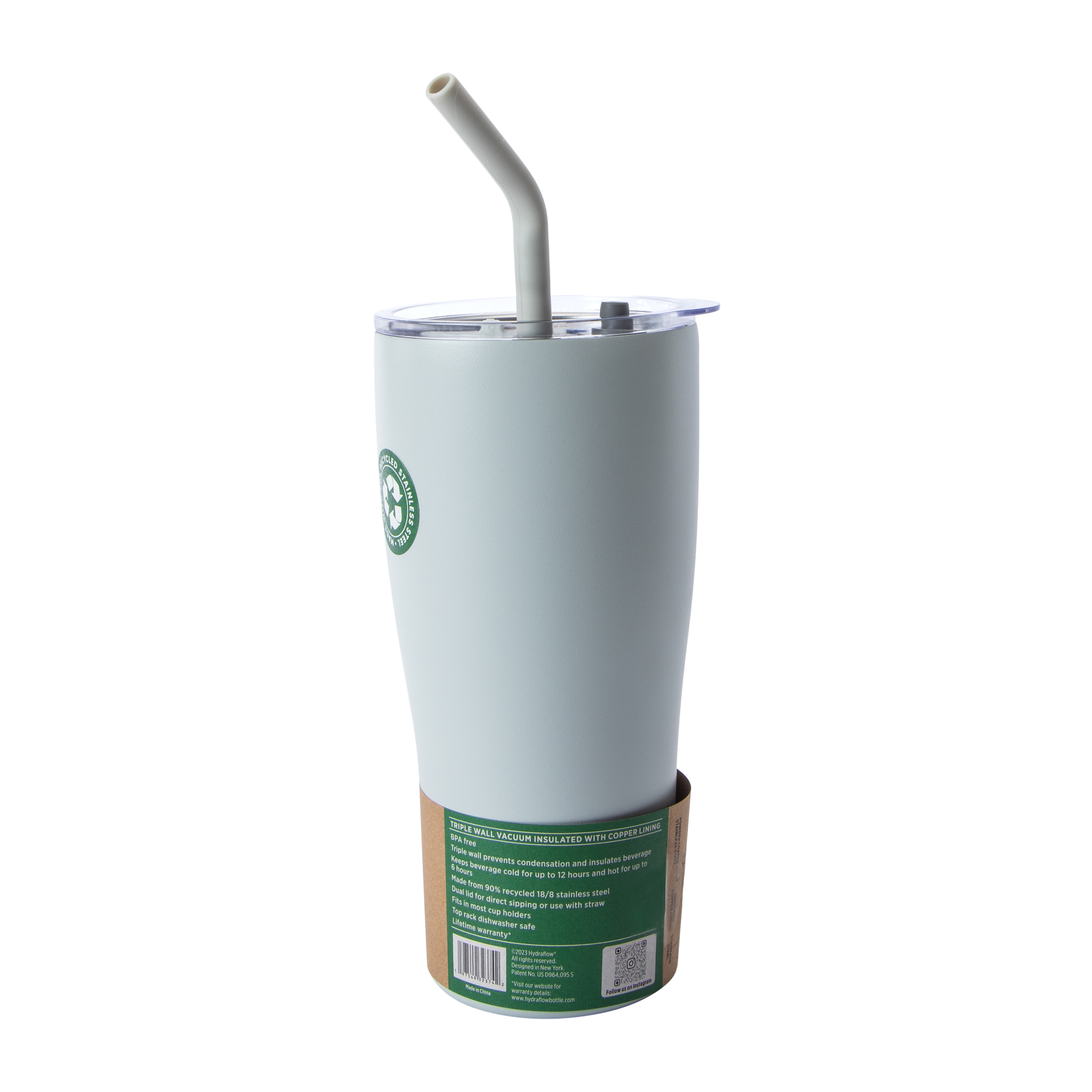 Resteel® X Hydraflow® Grey Capri Tumbler 30oz