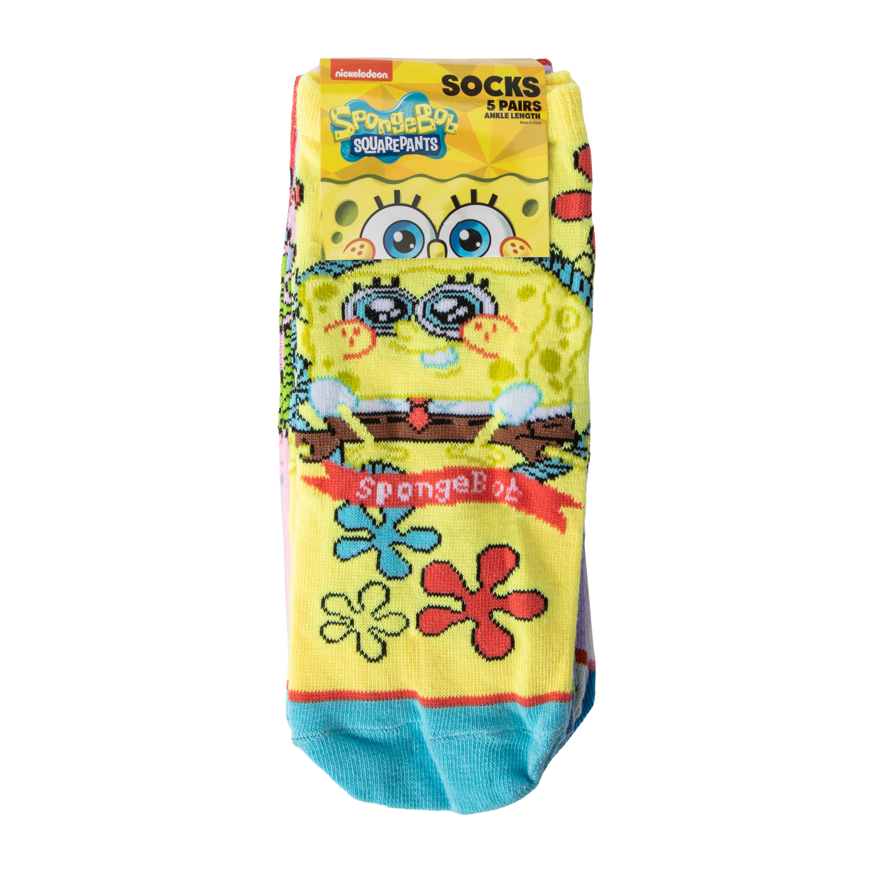 Juniors Nickelodeon™ SpongeBob SquarePants™ Ankle Length Socks 5-Pairs