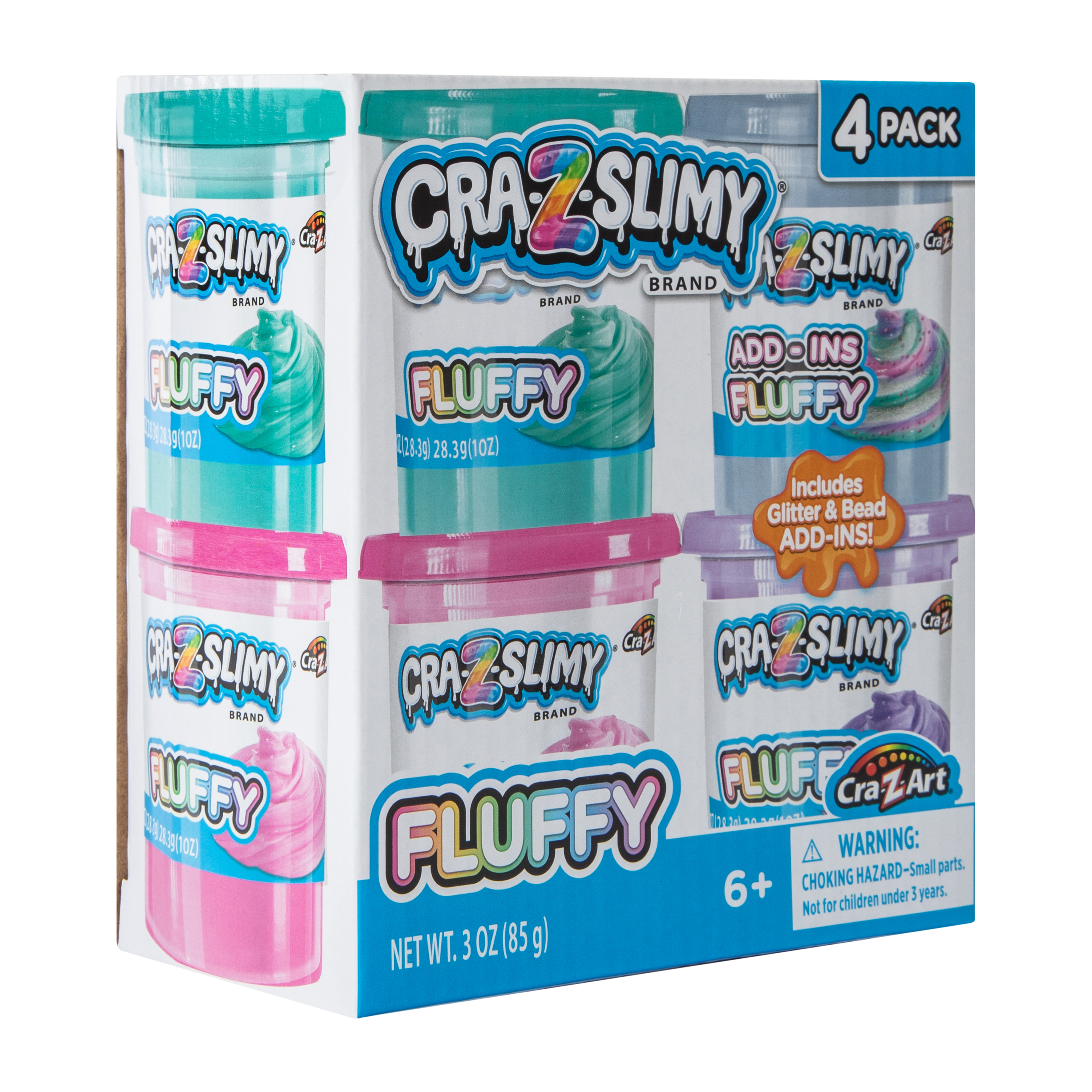 Cra-Z-Slimy® Fluffy Slime 4-Pack