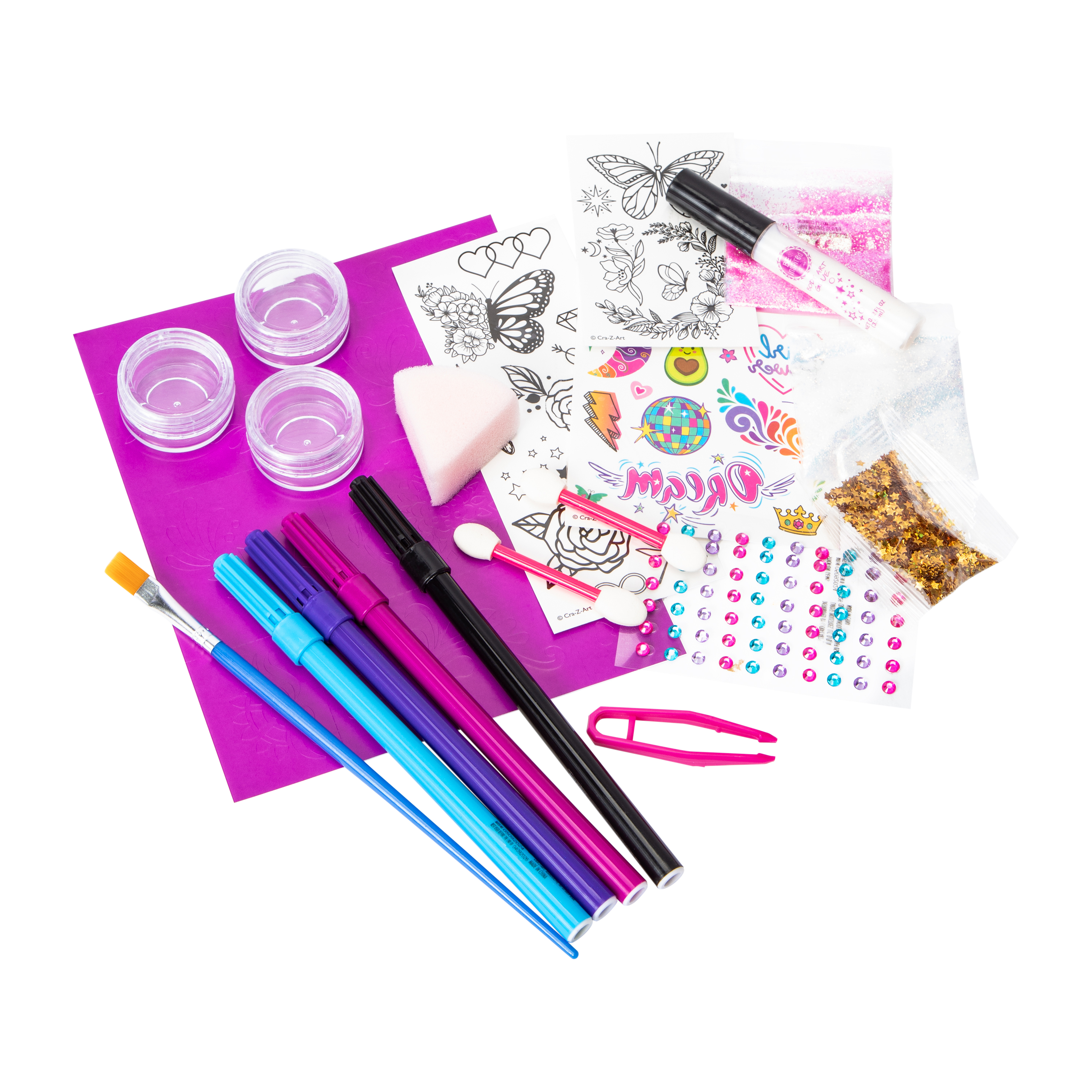 Be Inspired® By Cra-Z-Art® Glitter Tattoo Artist Kit