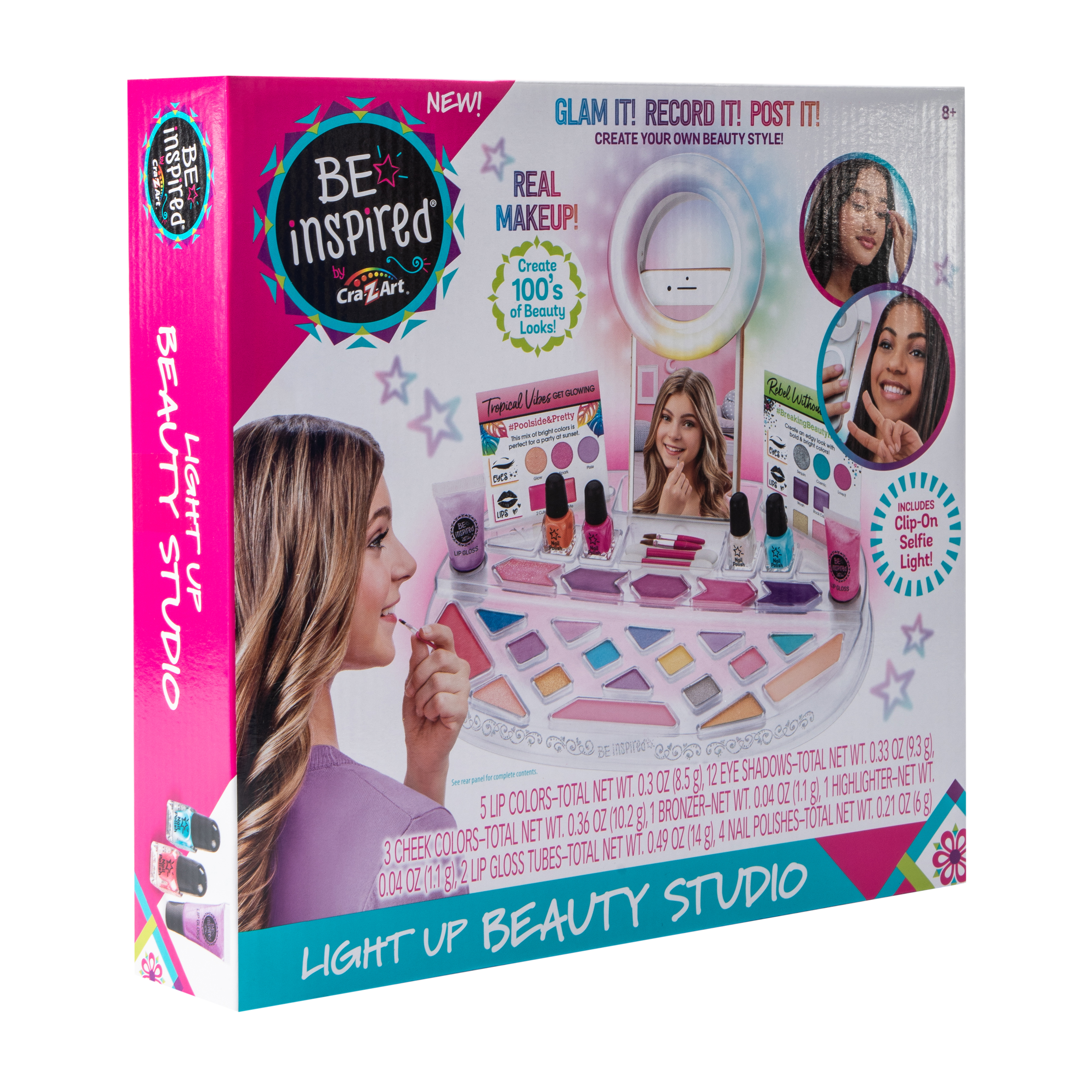 Be Inspired® By Cra-Z-Art® Light Up Beauty Studio Kit