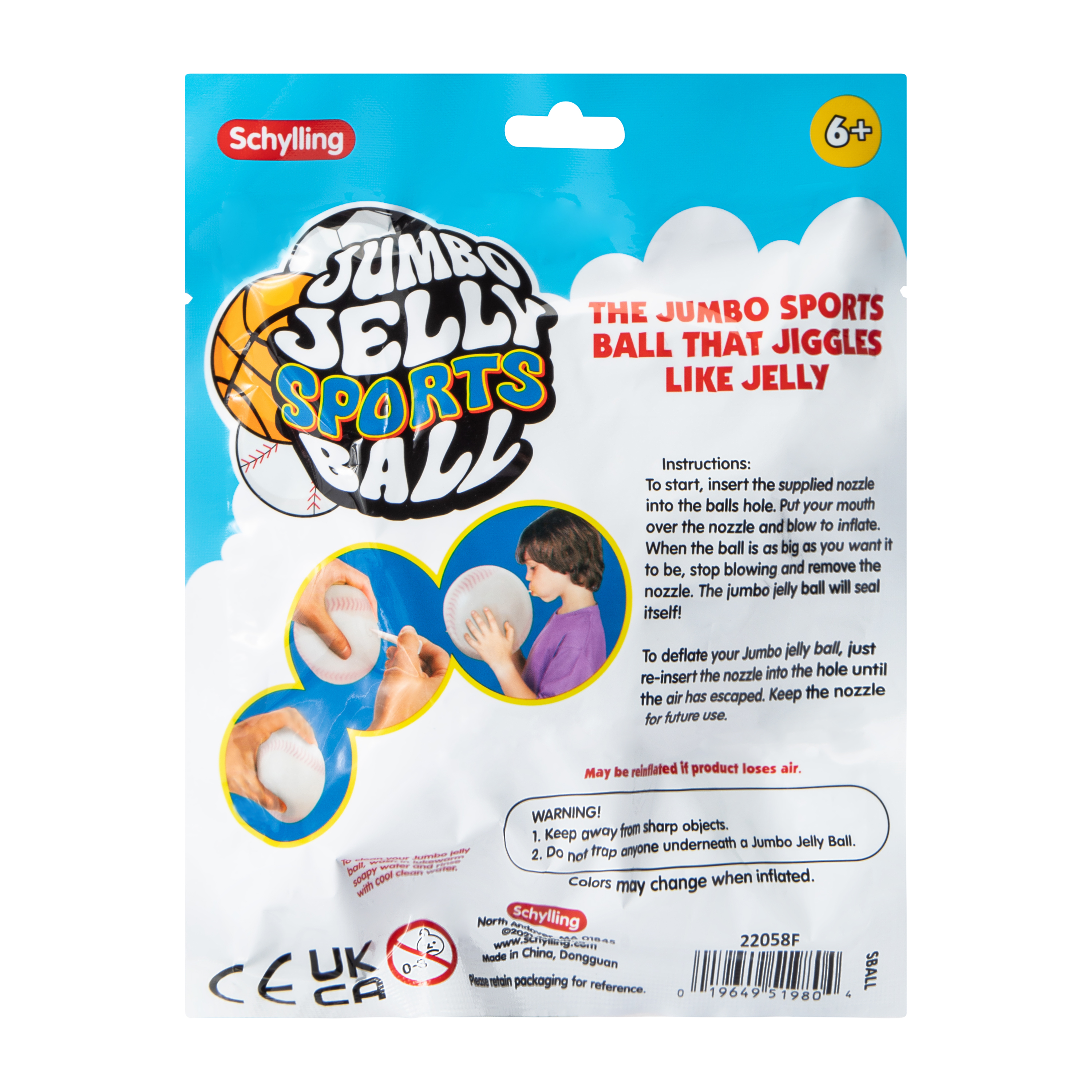 Jumbo Jelly Sports Ball (Styles May Vary)