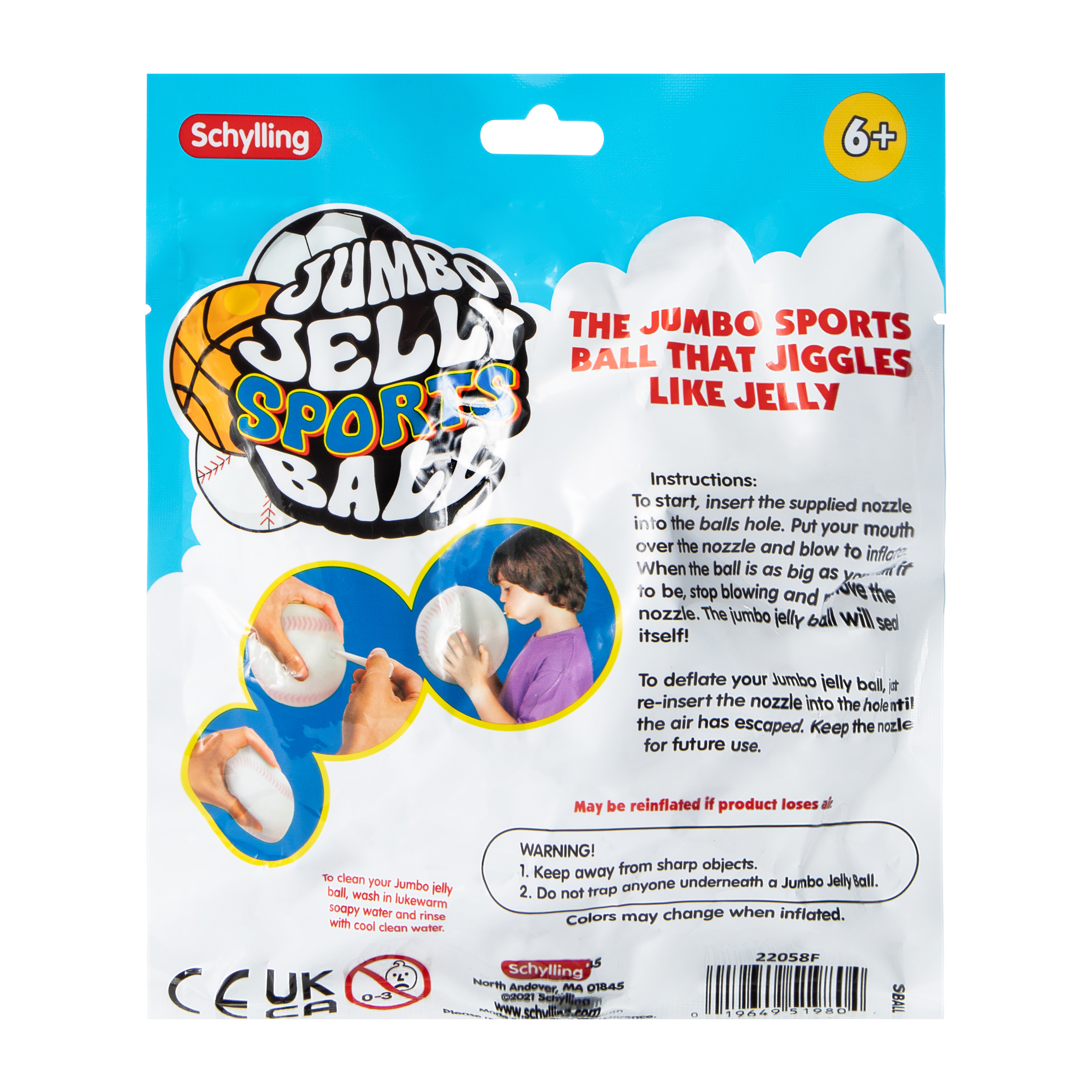 Jumbo Jelly Sports Ball (Styles May Vary)