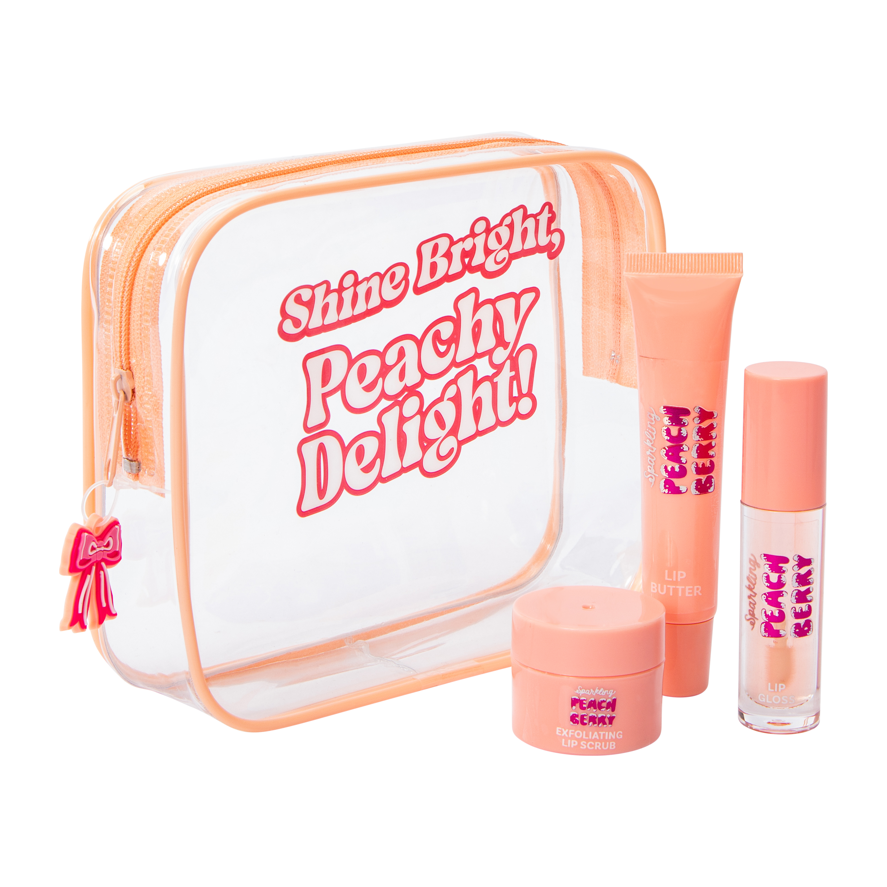 Shine Bright, Peachy Delight! Holiday Lip Care Trio