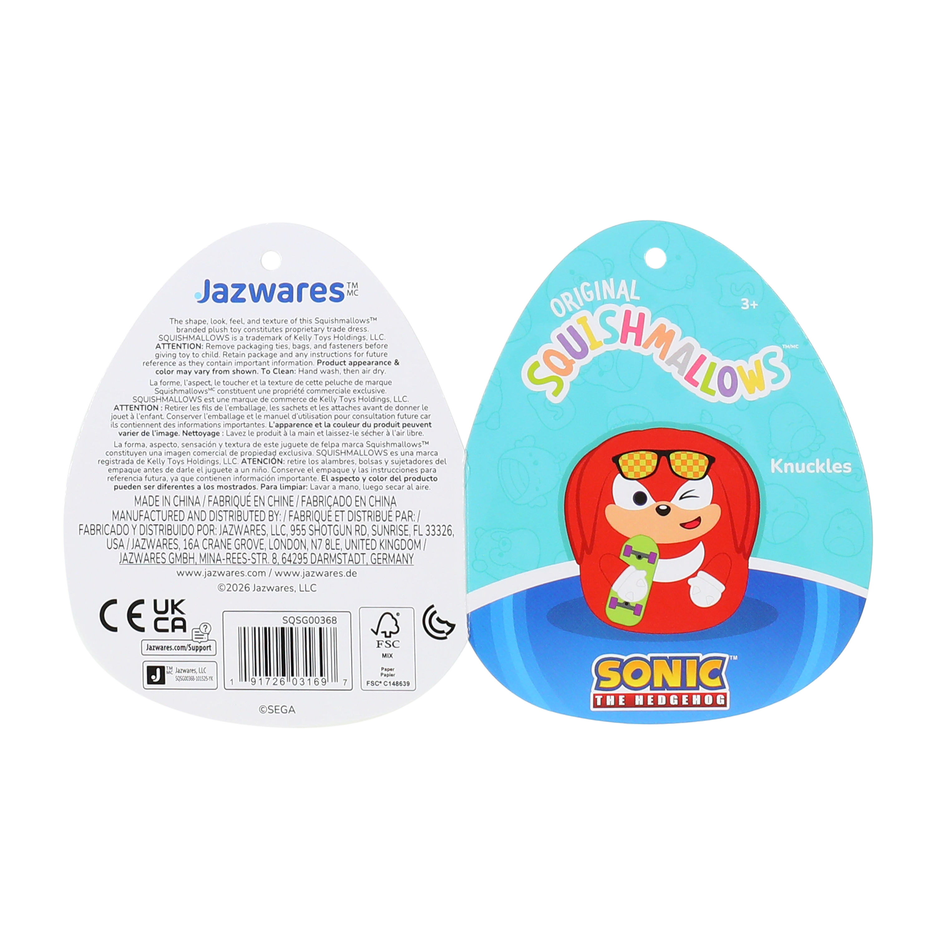 Squishmallows™ Sonic The Hedgehog™ Character Plush