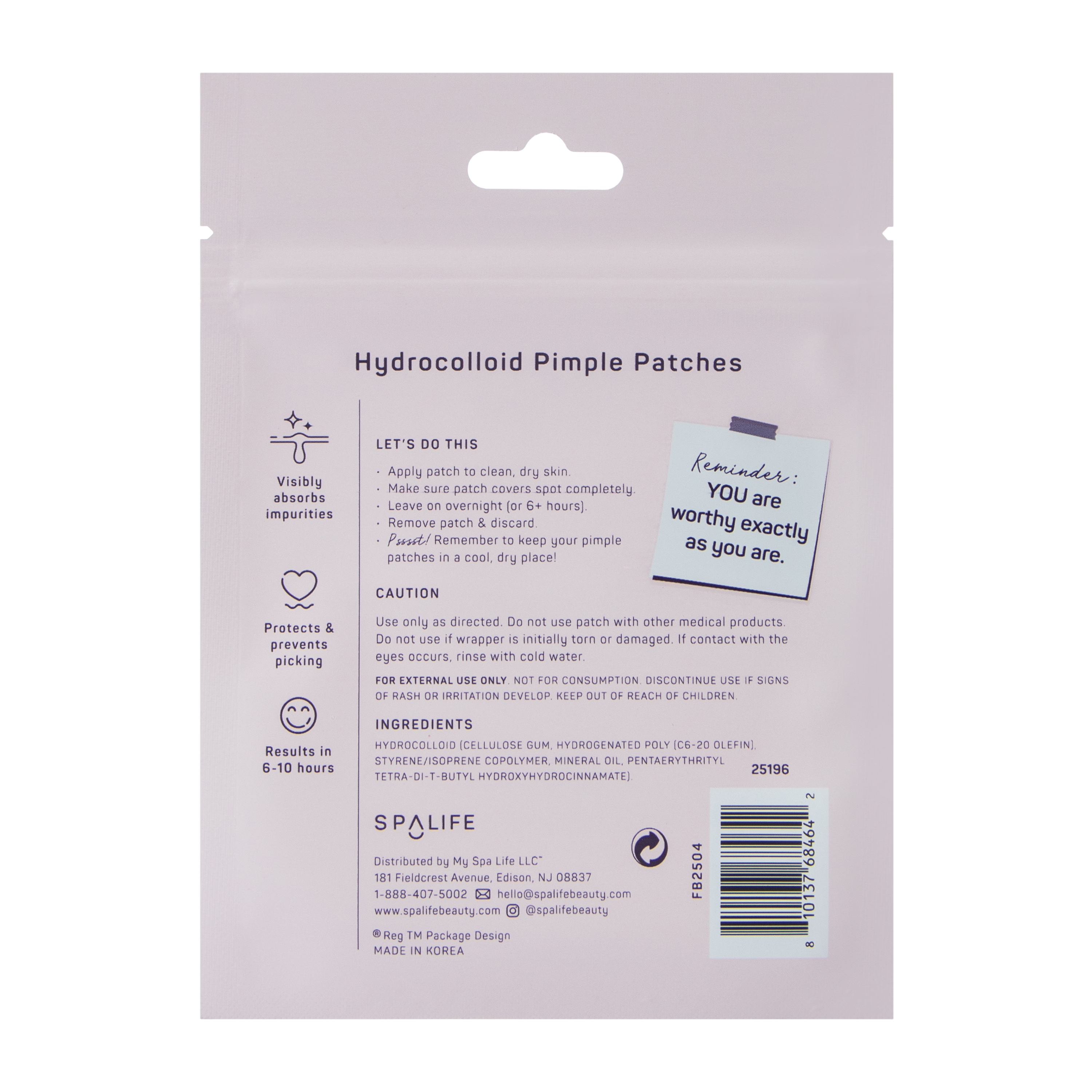 Spalife Pretty In Pink Pimple Patches 12-Pack