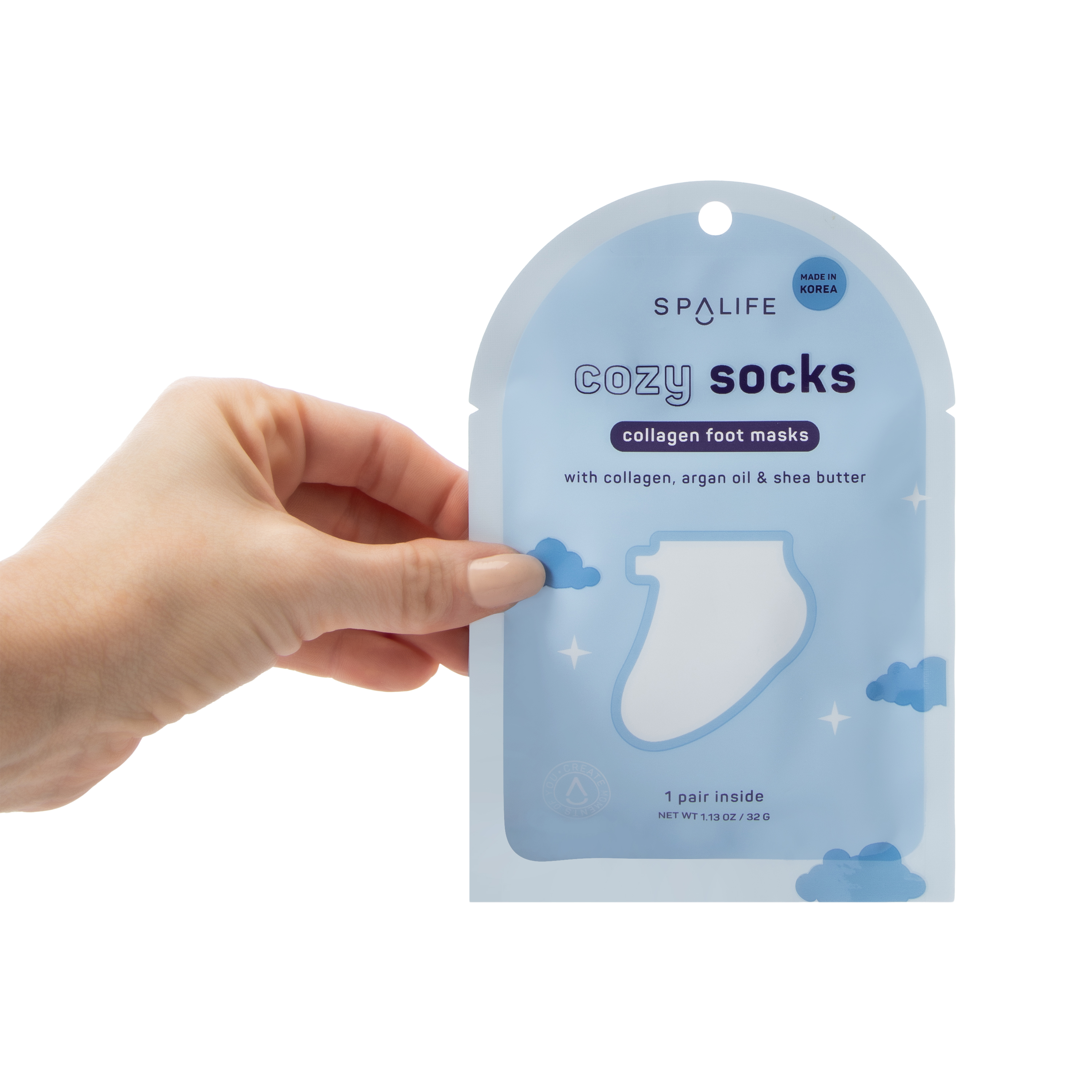 Spalife Cozy Socks Collagen Foot Mask 1-Pair