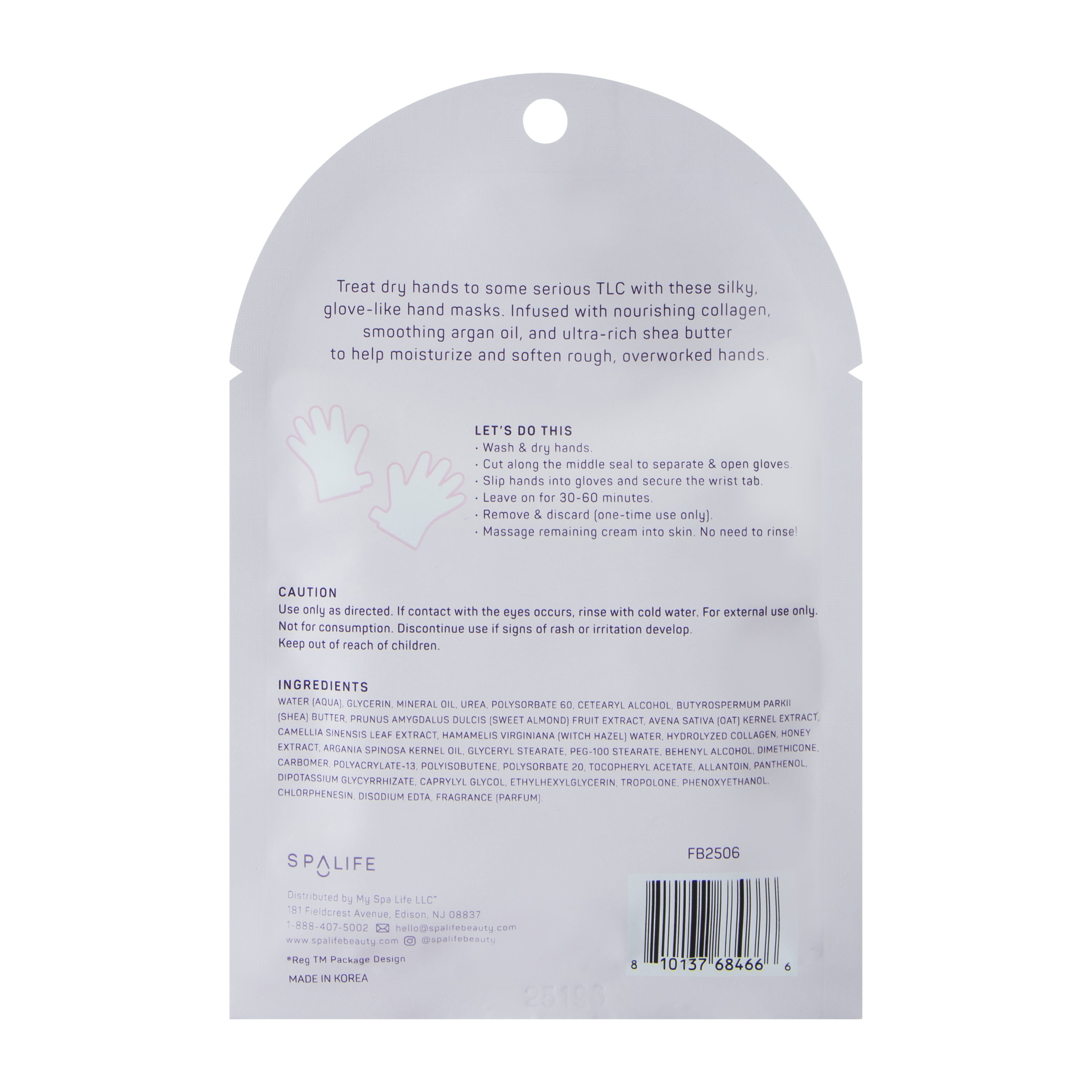 Spalife Silky Mitts Collagen Hand Masks 1-Pair