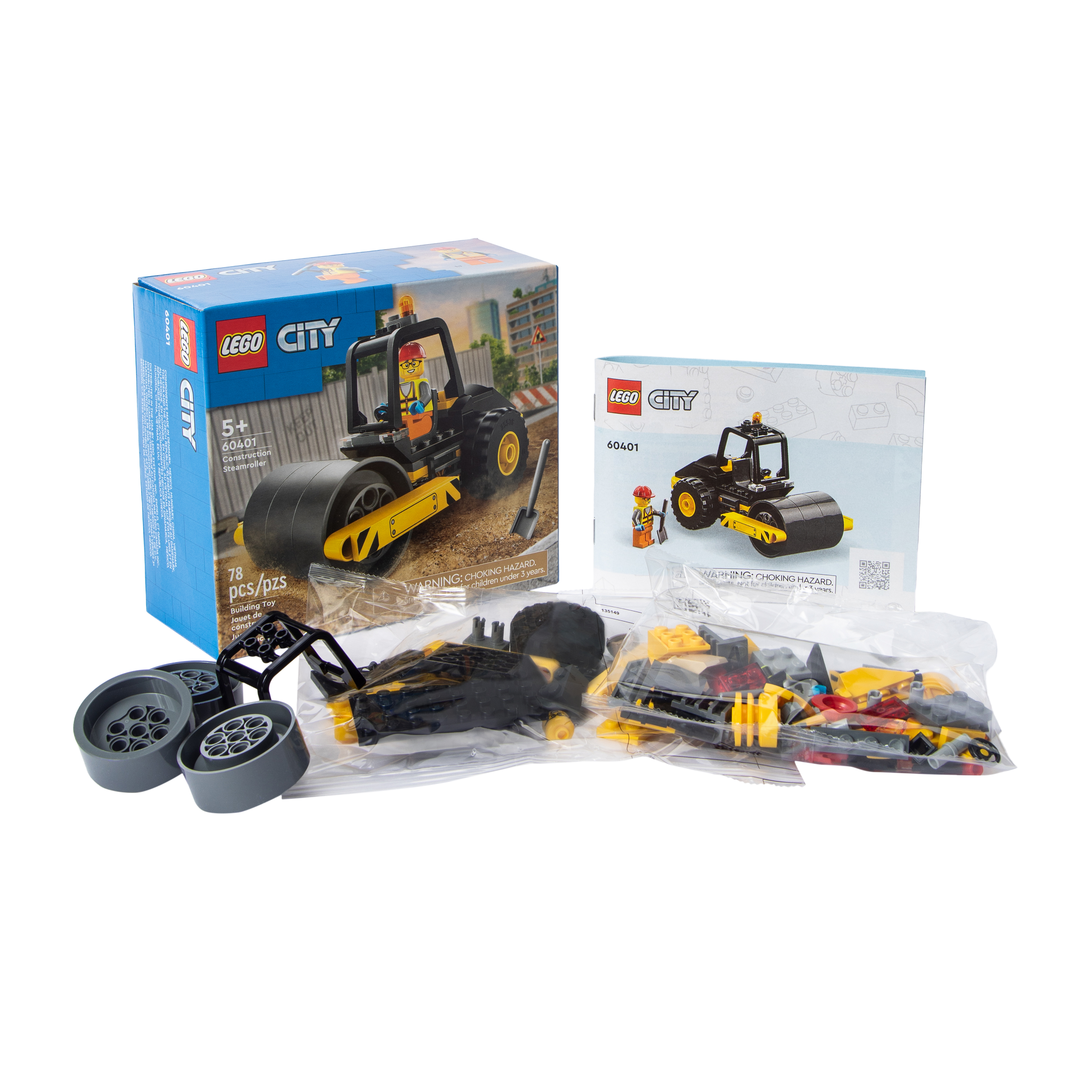 LEGO® City Construction Steamroller Building Toy