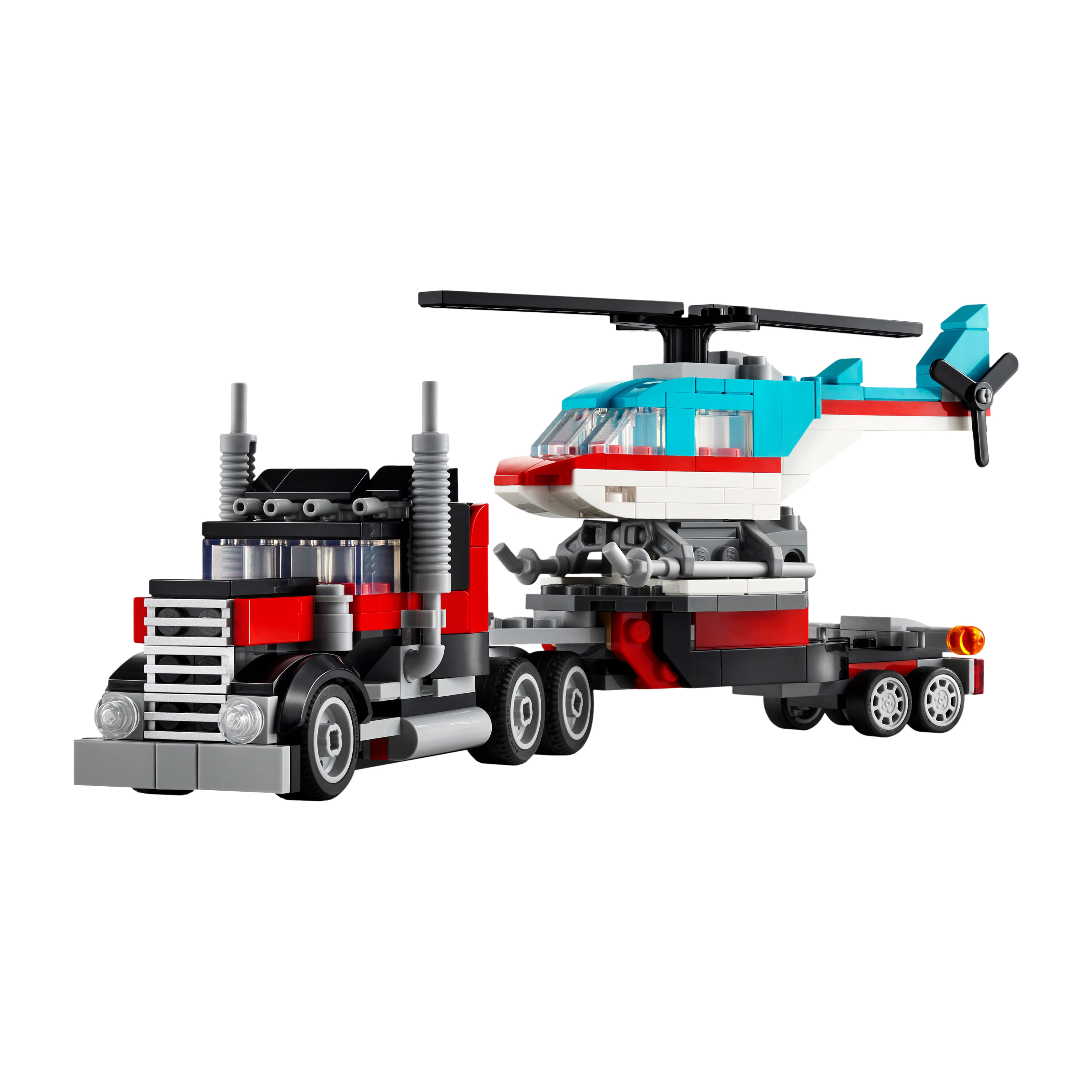 LEGO® Creator™ 3-In-1 Flatbed Truck With Helicopter Building Toy