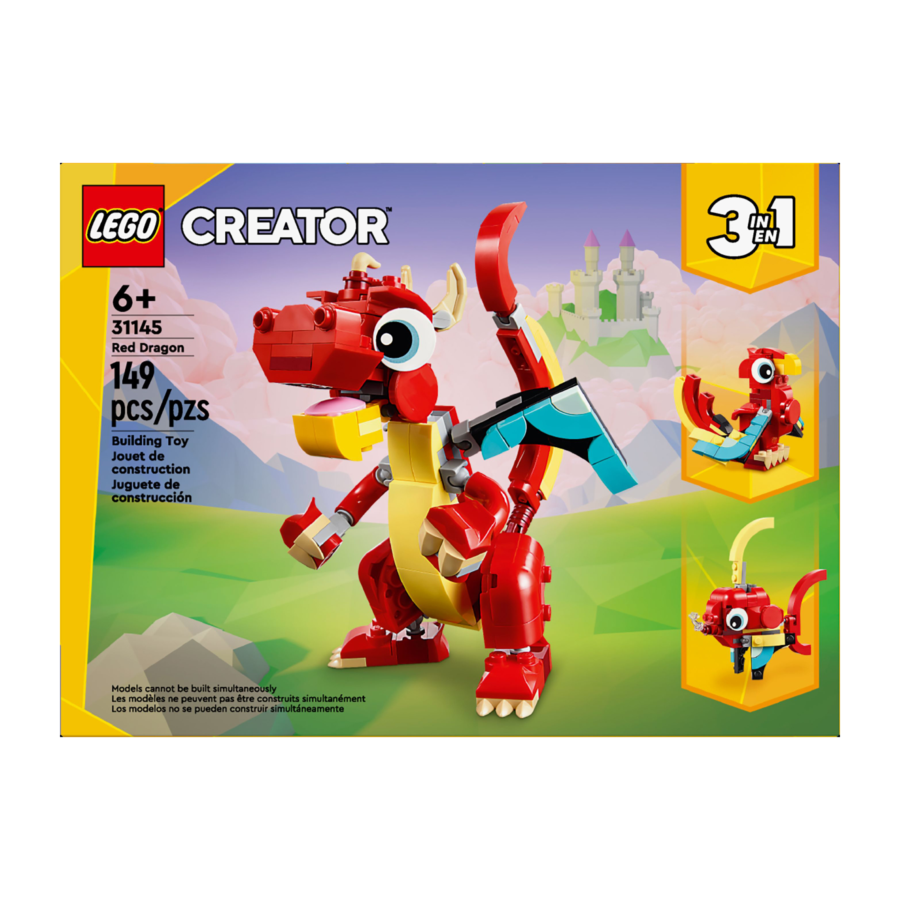 LEGO® Creator™ 3-In-1 Red Dragon Building Toy