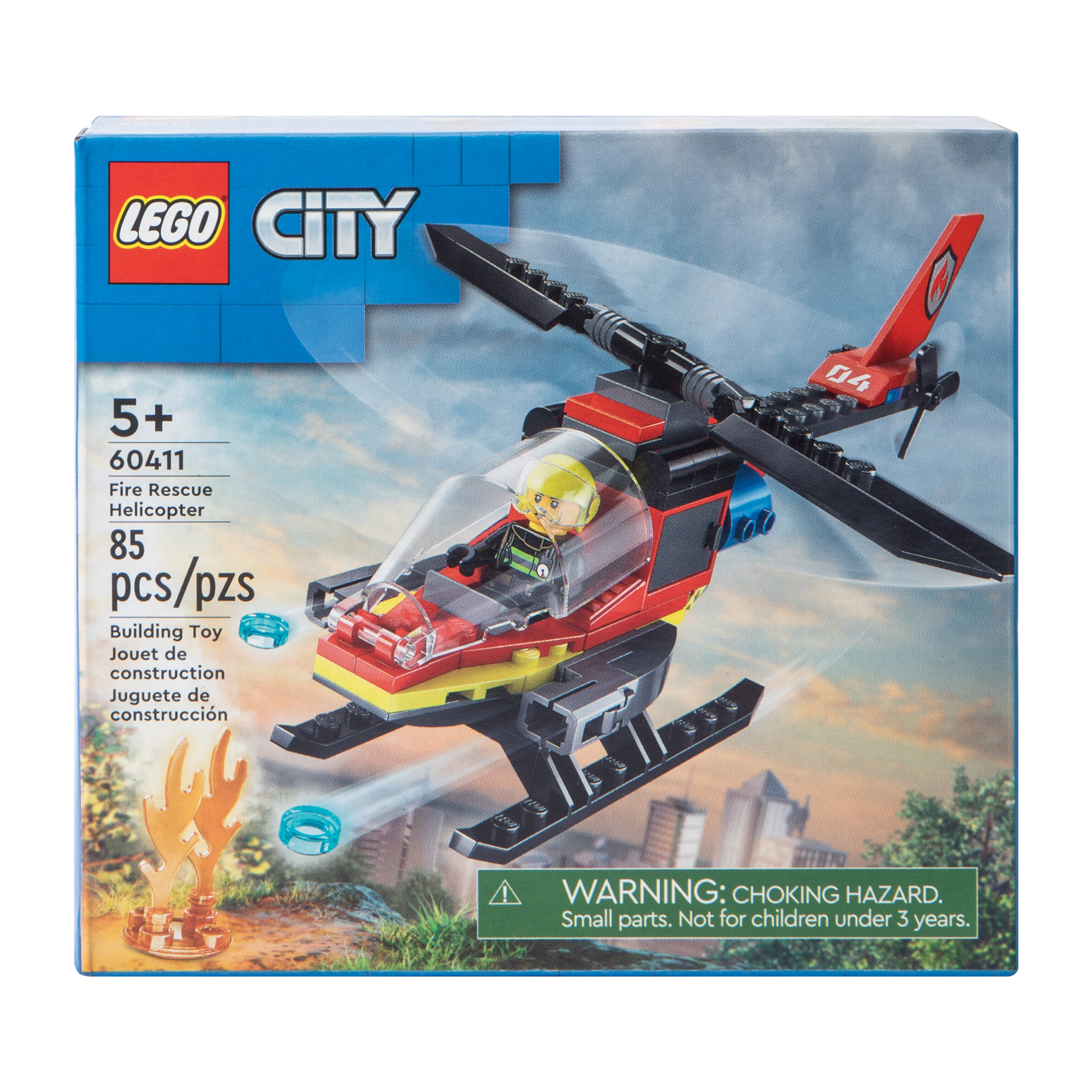 LEGO® City Fire Rescue Helicopter Building Toy