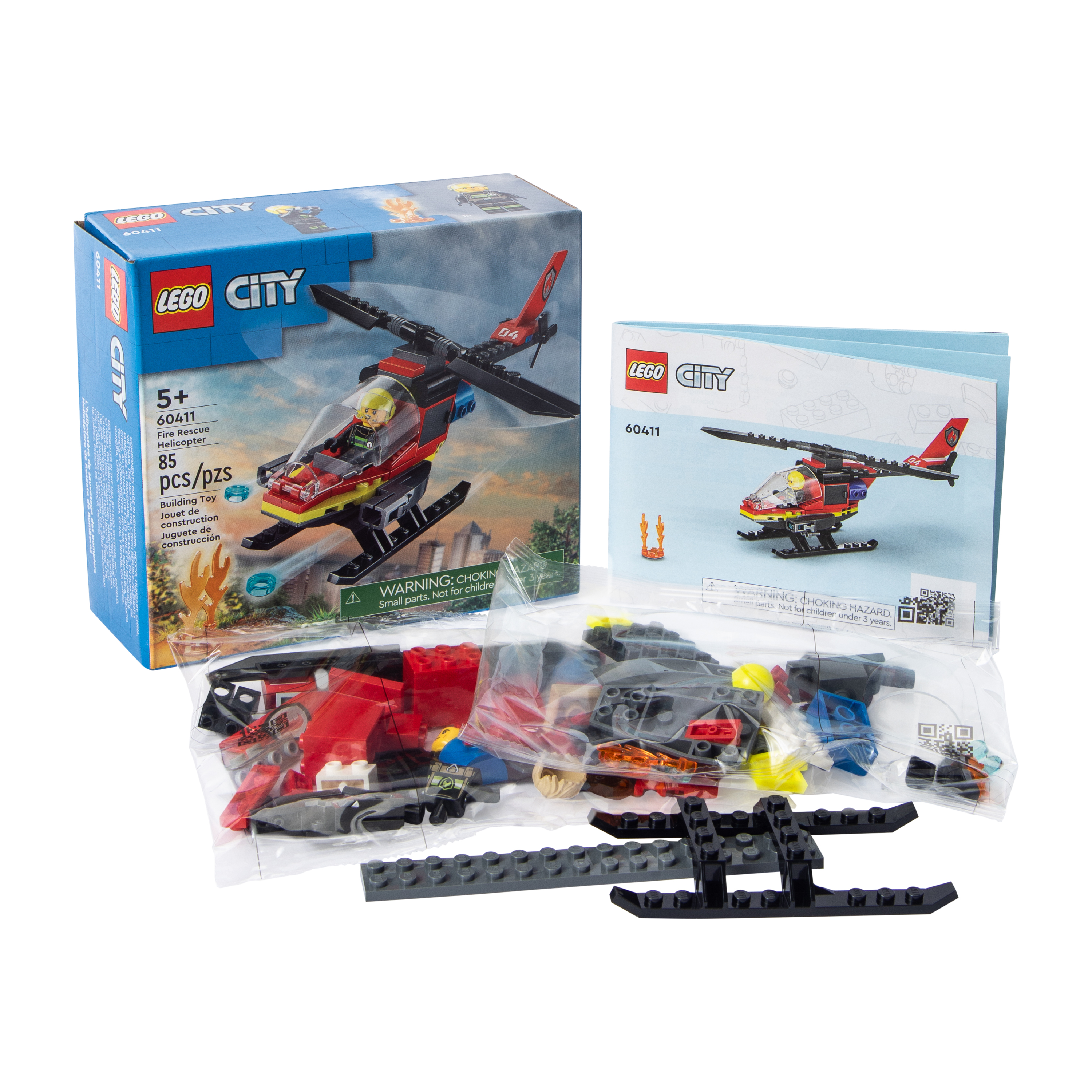 LEGO® City Fire Rescue Helicopter Building Toy