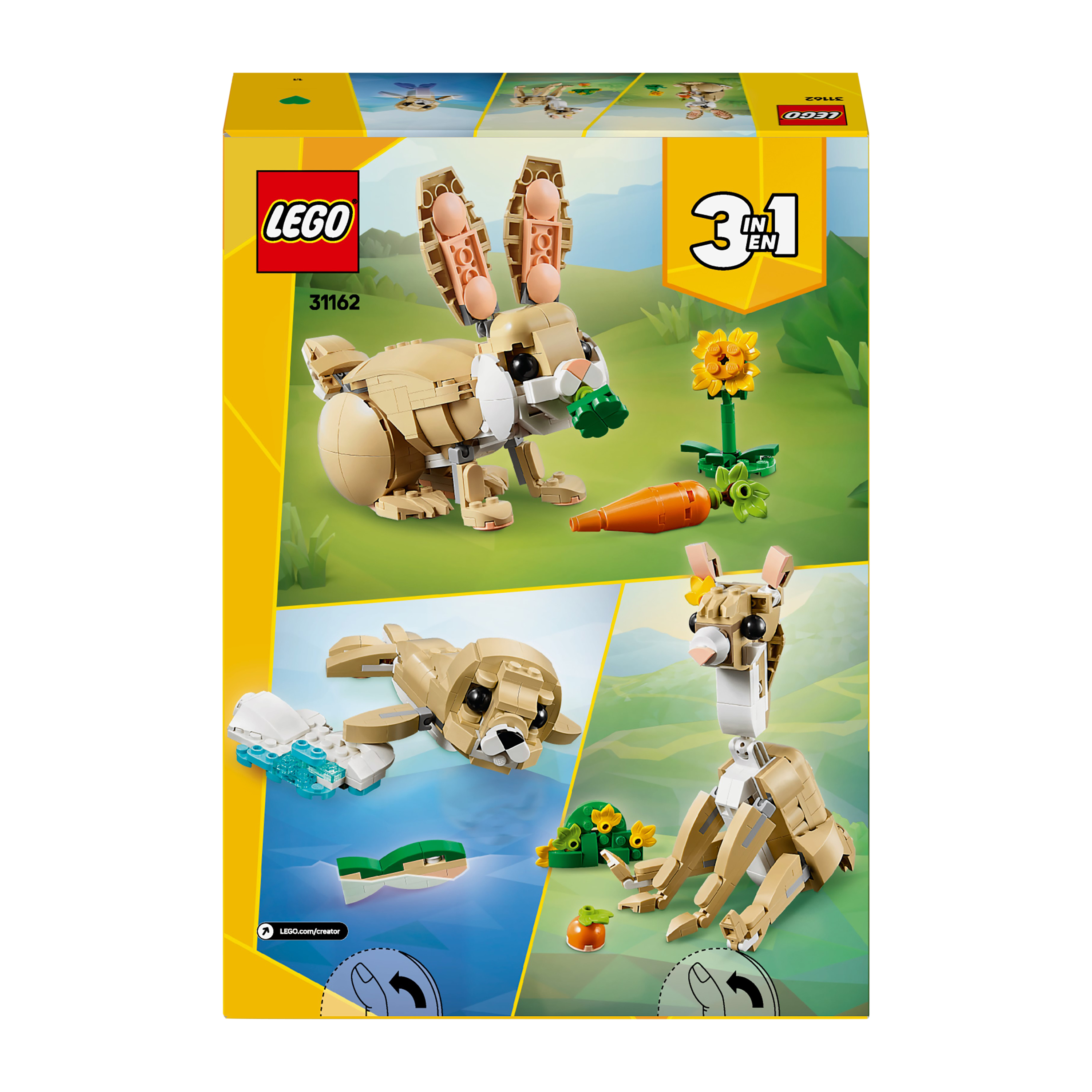 LEGO® Creator™ 3-In-1 Cute Bunny Building Toy