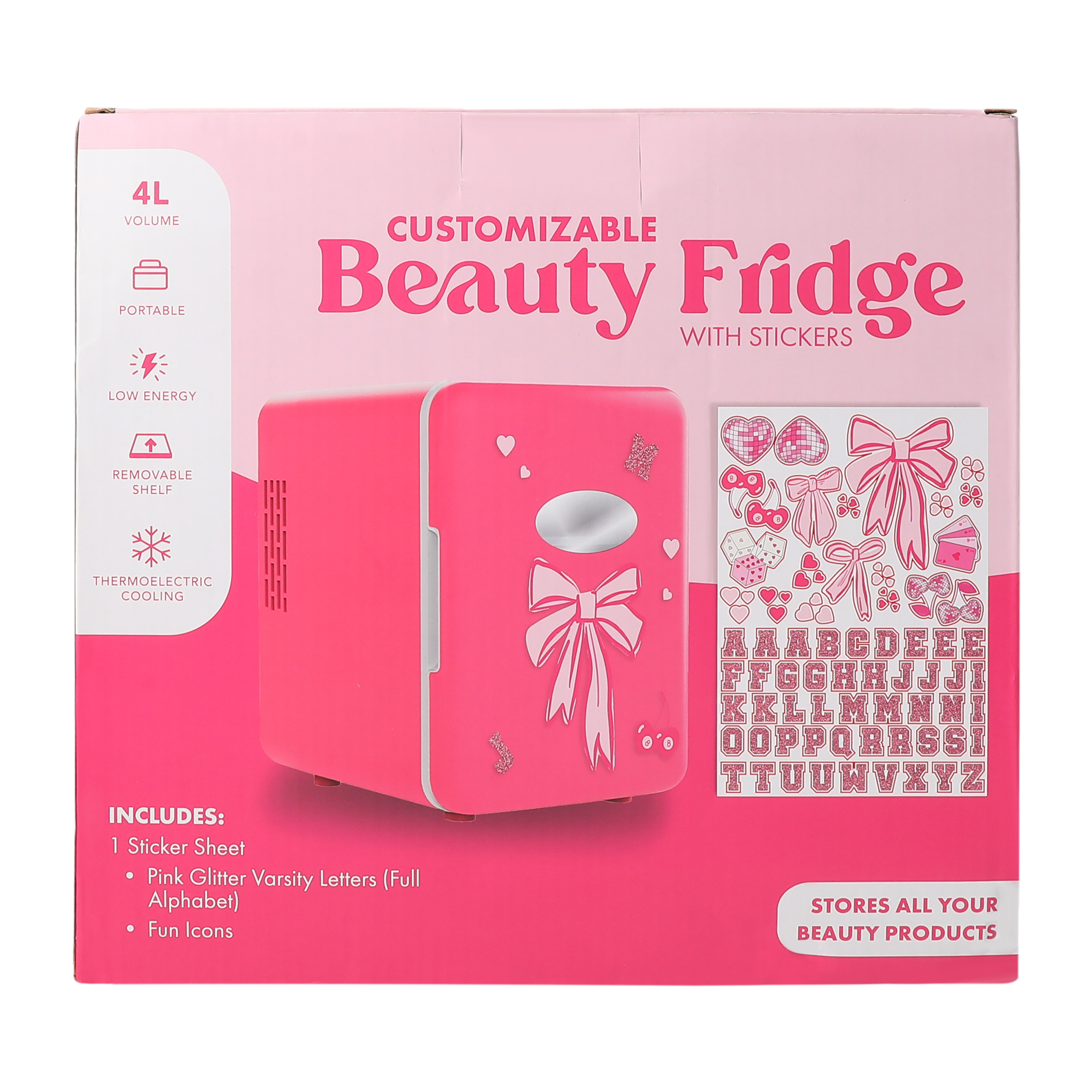 Customizable Beauty Fridge With Stickers 