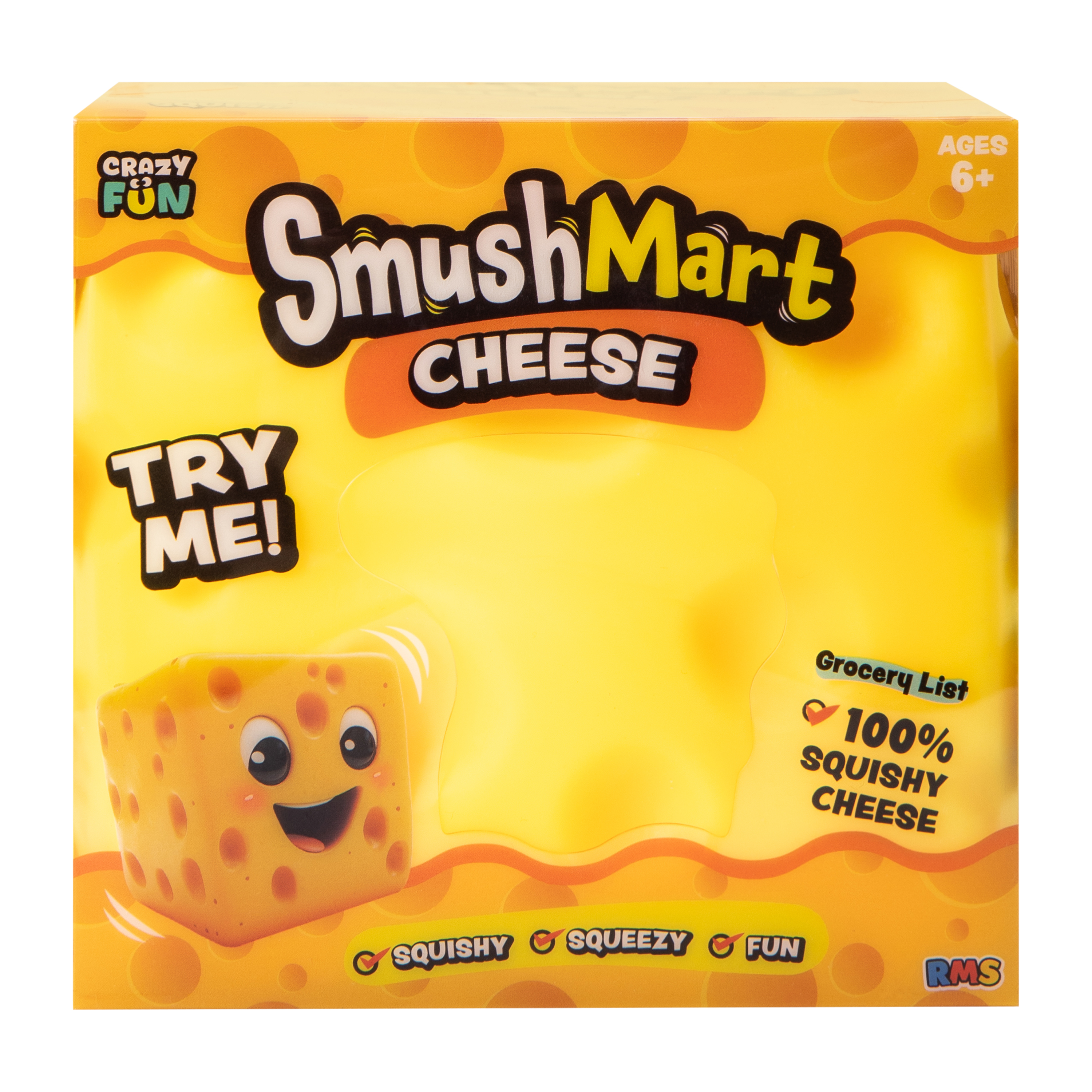 Smush Mart Cheese Squish Toy