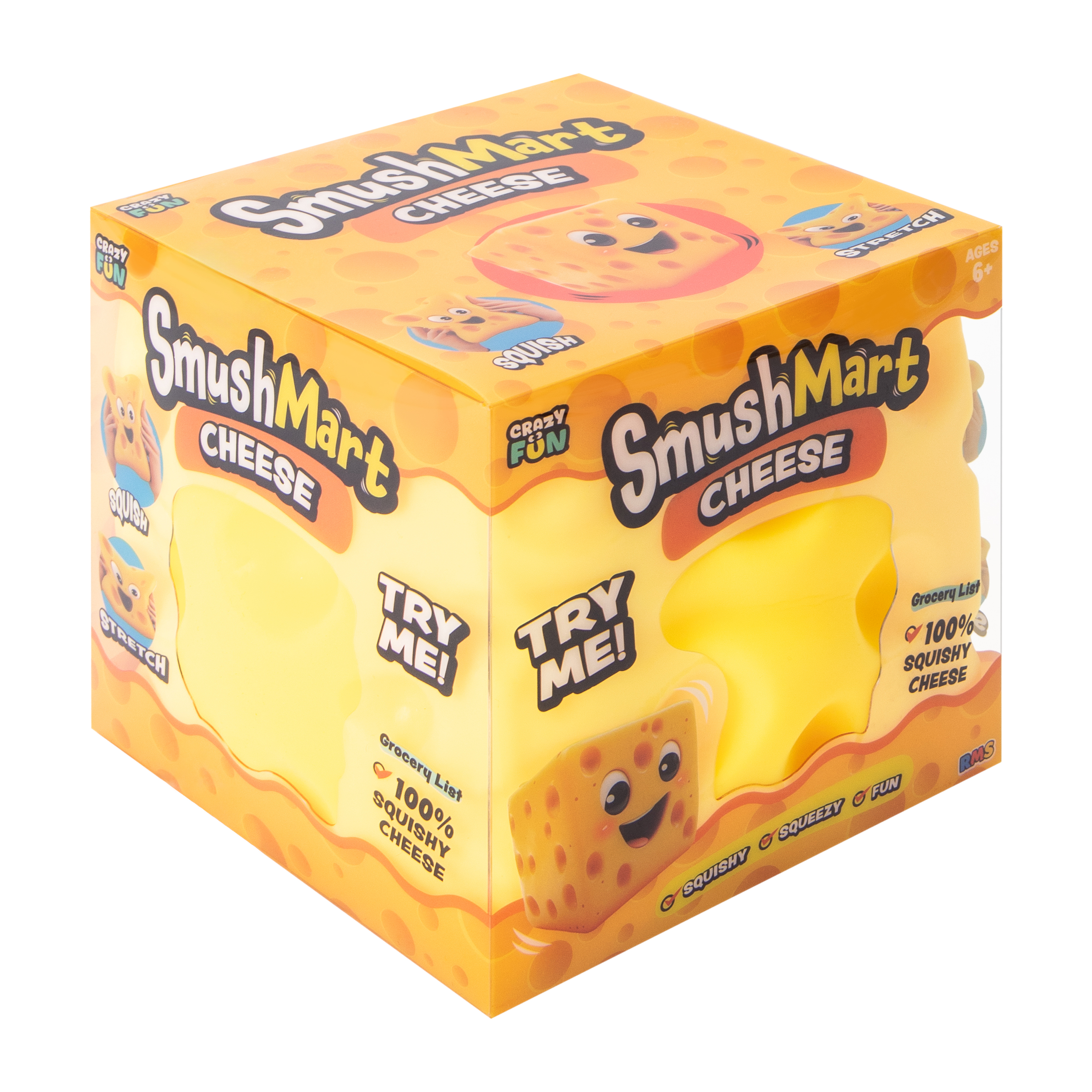 Smush Mart Cheese Squish Toy