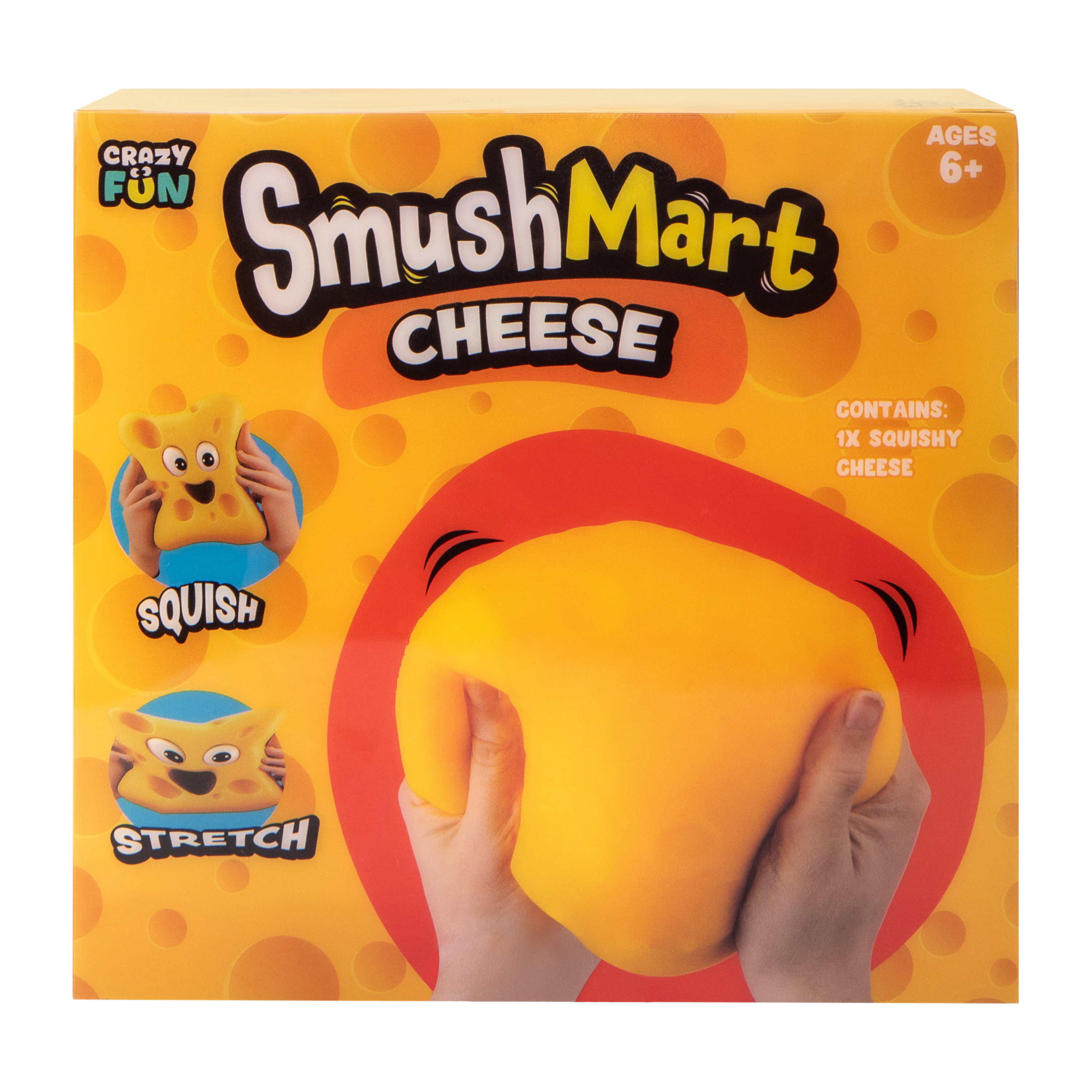 Smush Mart Cheese Squish Toy