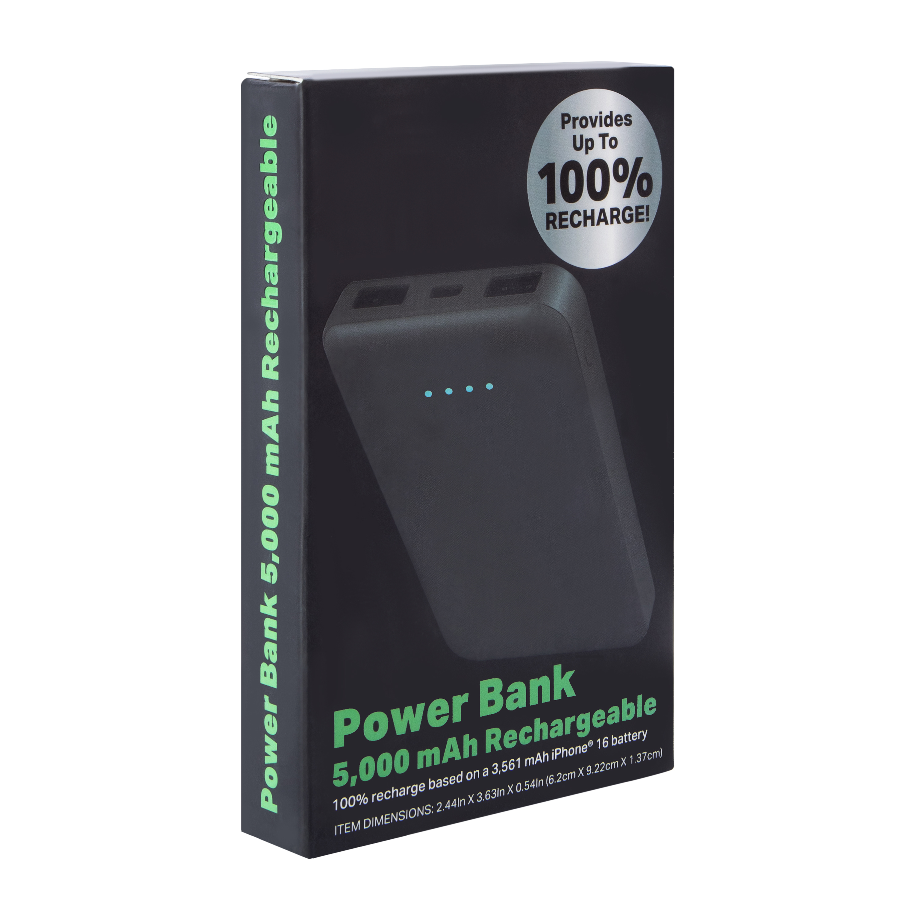 Rechargeable Power Bank 5000mAh | Five Below