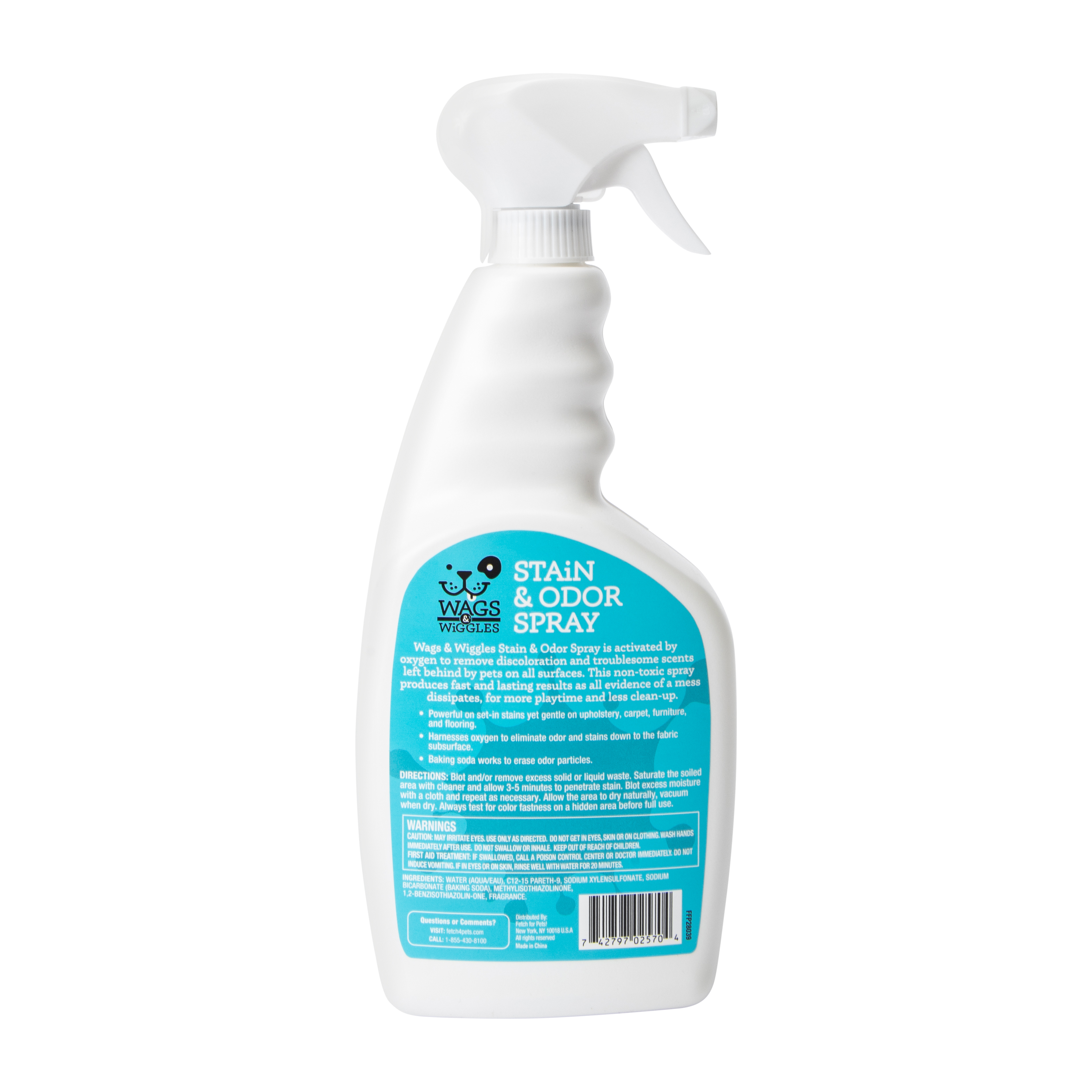 Wags & Wiggles Clean Scent Stain & Odor Spray 32oz