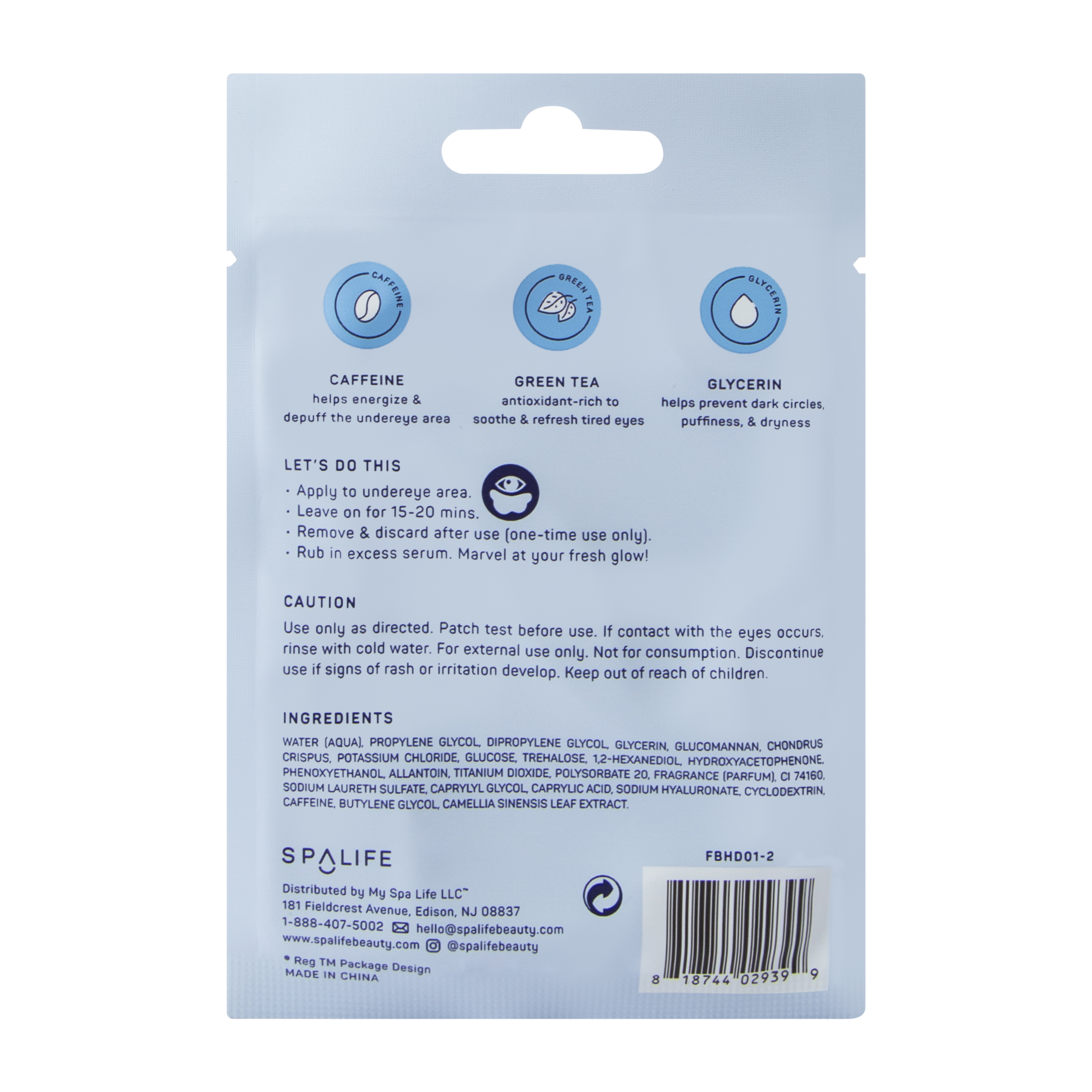 Spalife Cloud Puff Undereye Mask 1-Pair