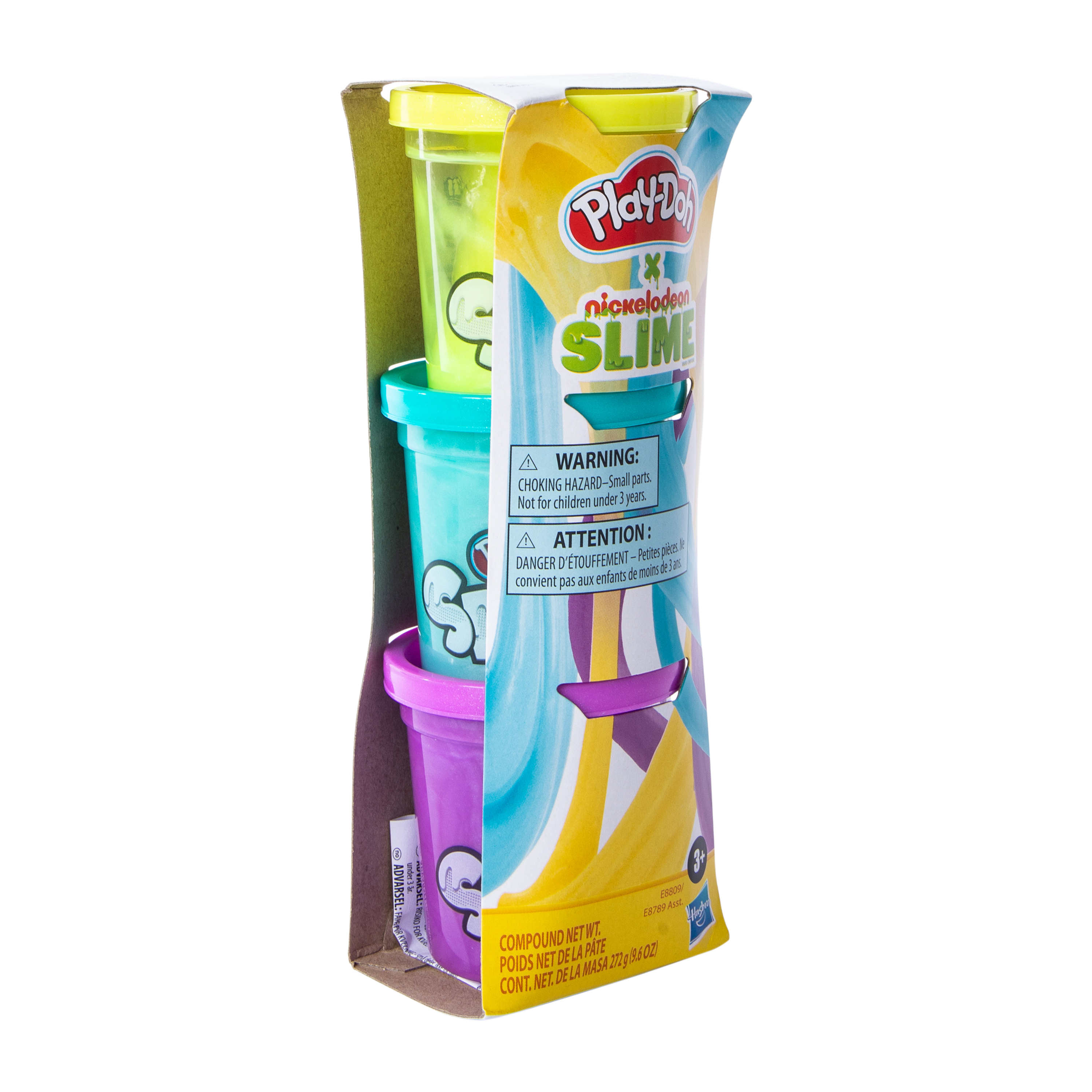 Play-Doh x Nickelodeon Slime Tub 3-Pack 9.6oz
