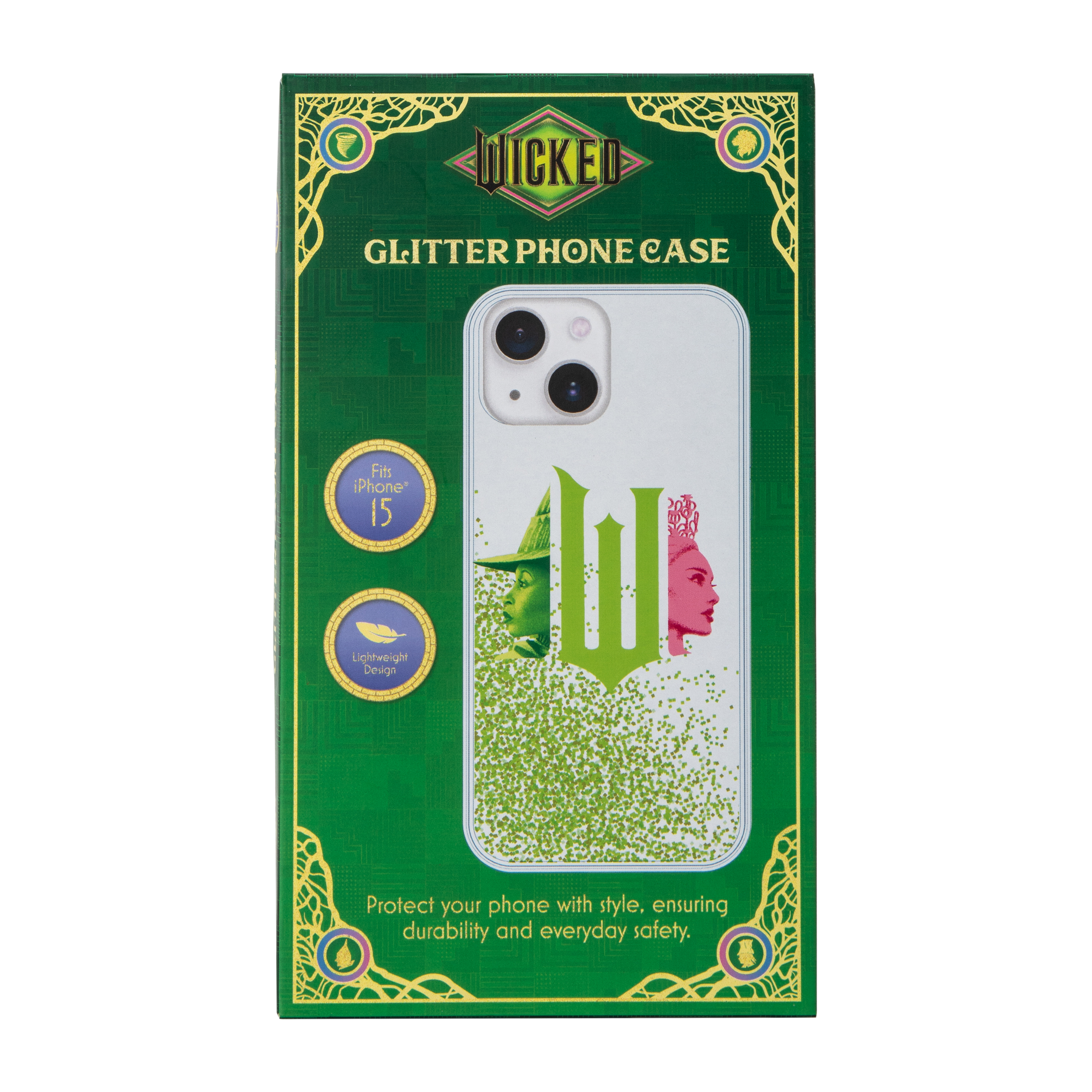 Wicked iPhone 16e®/15®/14®/13® Glitter Phone Case