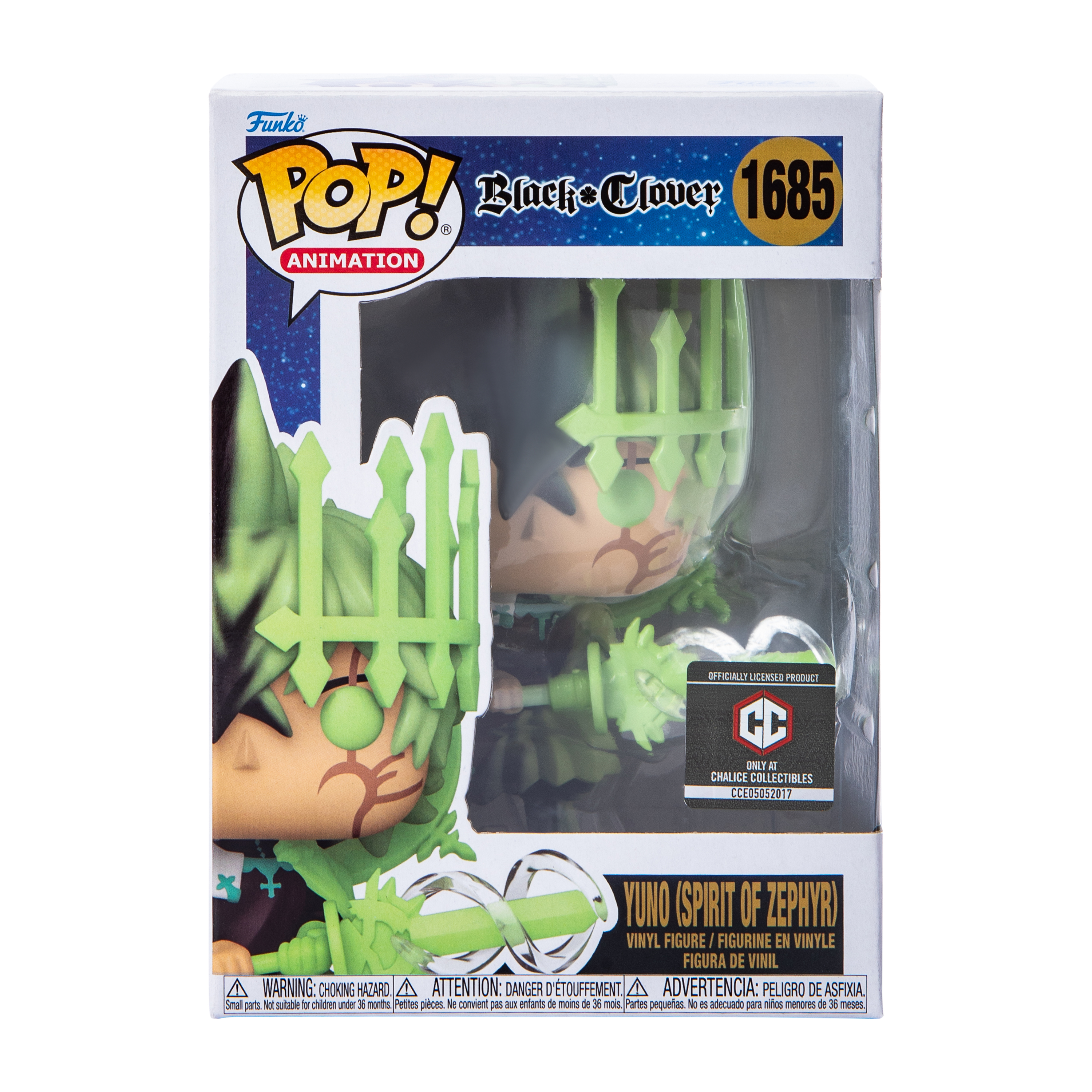 Funko Pop!® Black Clover Yuno (Spirit Of Zephyr) Vinyl Figure