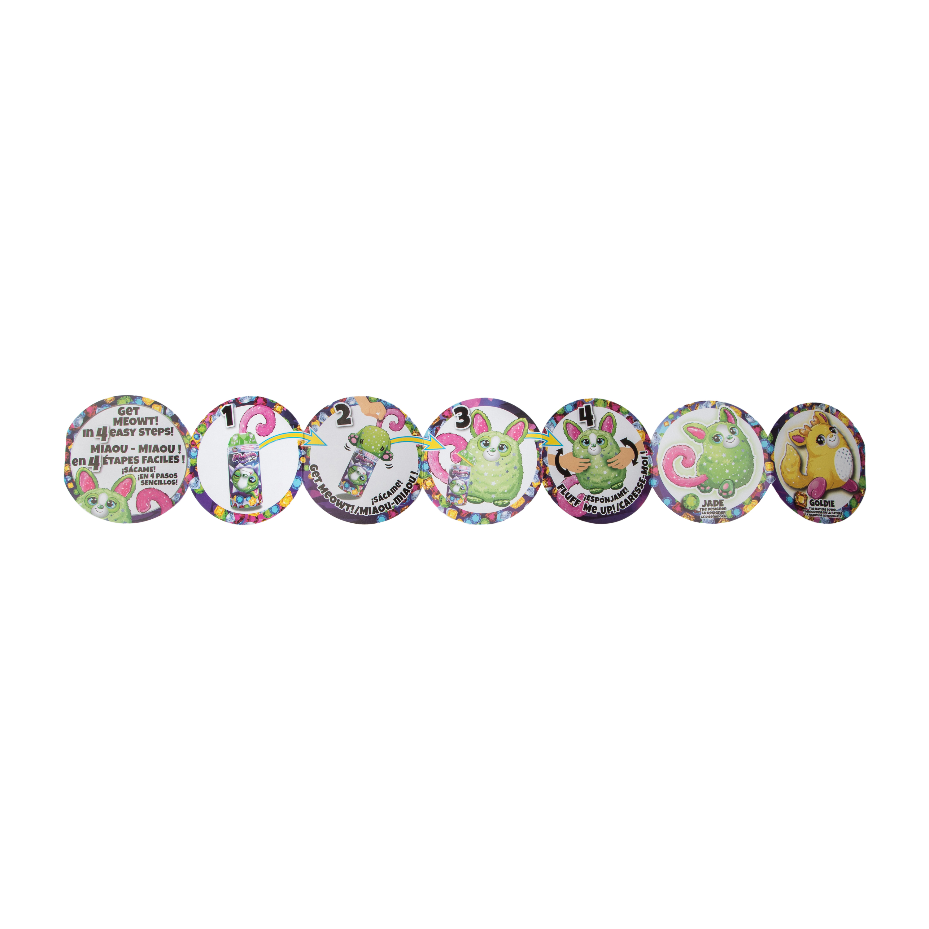Misfittens™ Get Meowt! Gemstone Pets (Styles May Vary)