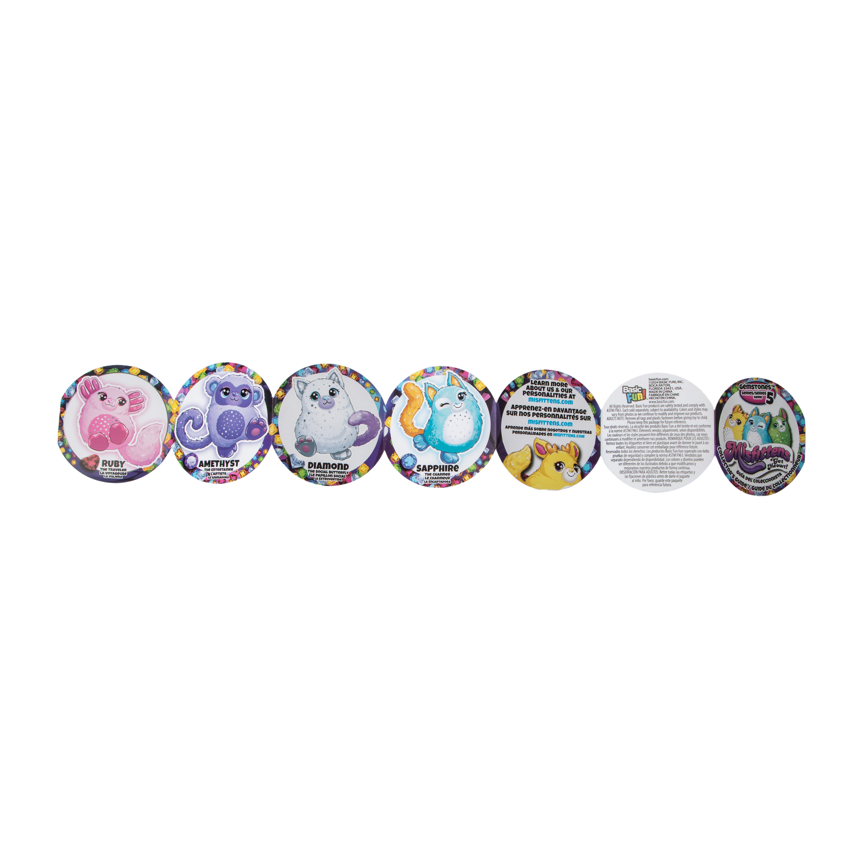 Misfittens™ Get Meowt! Gemstone Pets (Styles May Vary)