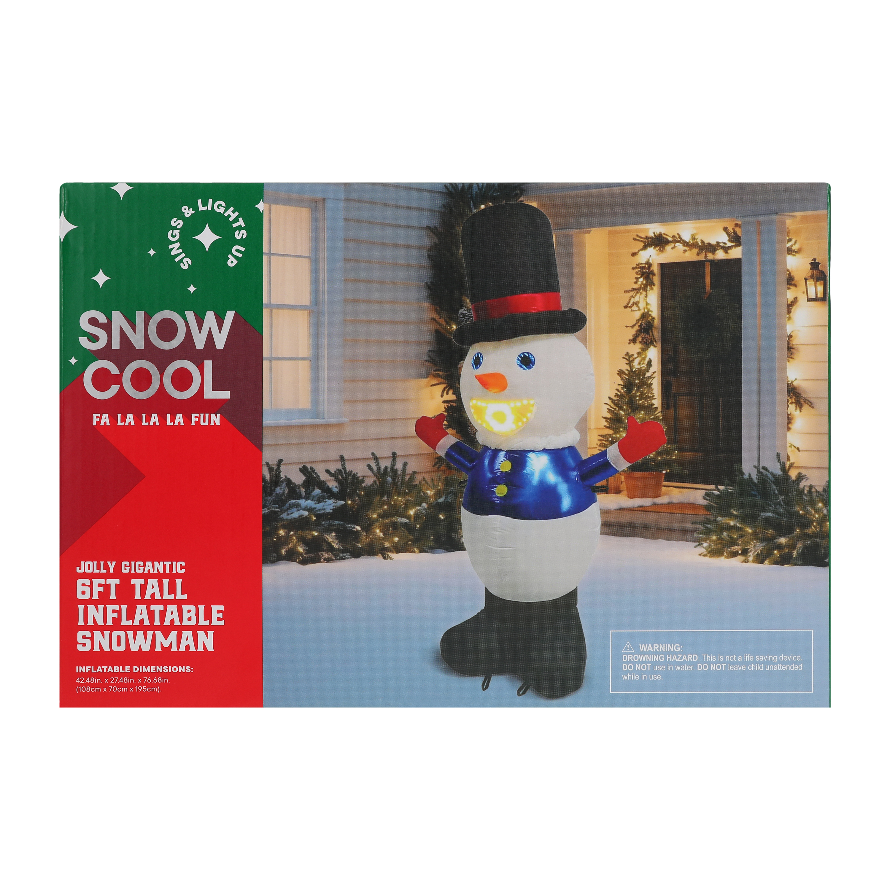 Christmas Jolly Gigantic Tall Inflatable Snowman