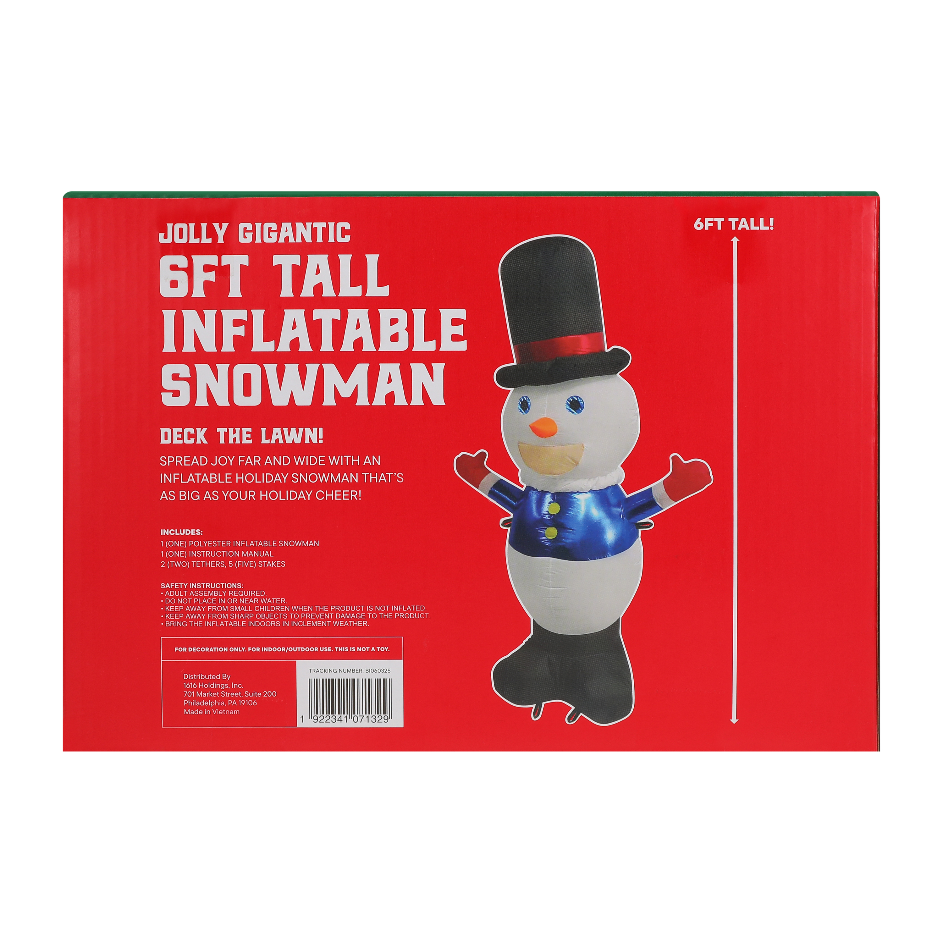 Christmas Jolly Gigantic Tall Inflatable Snowman