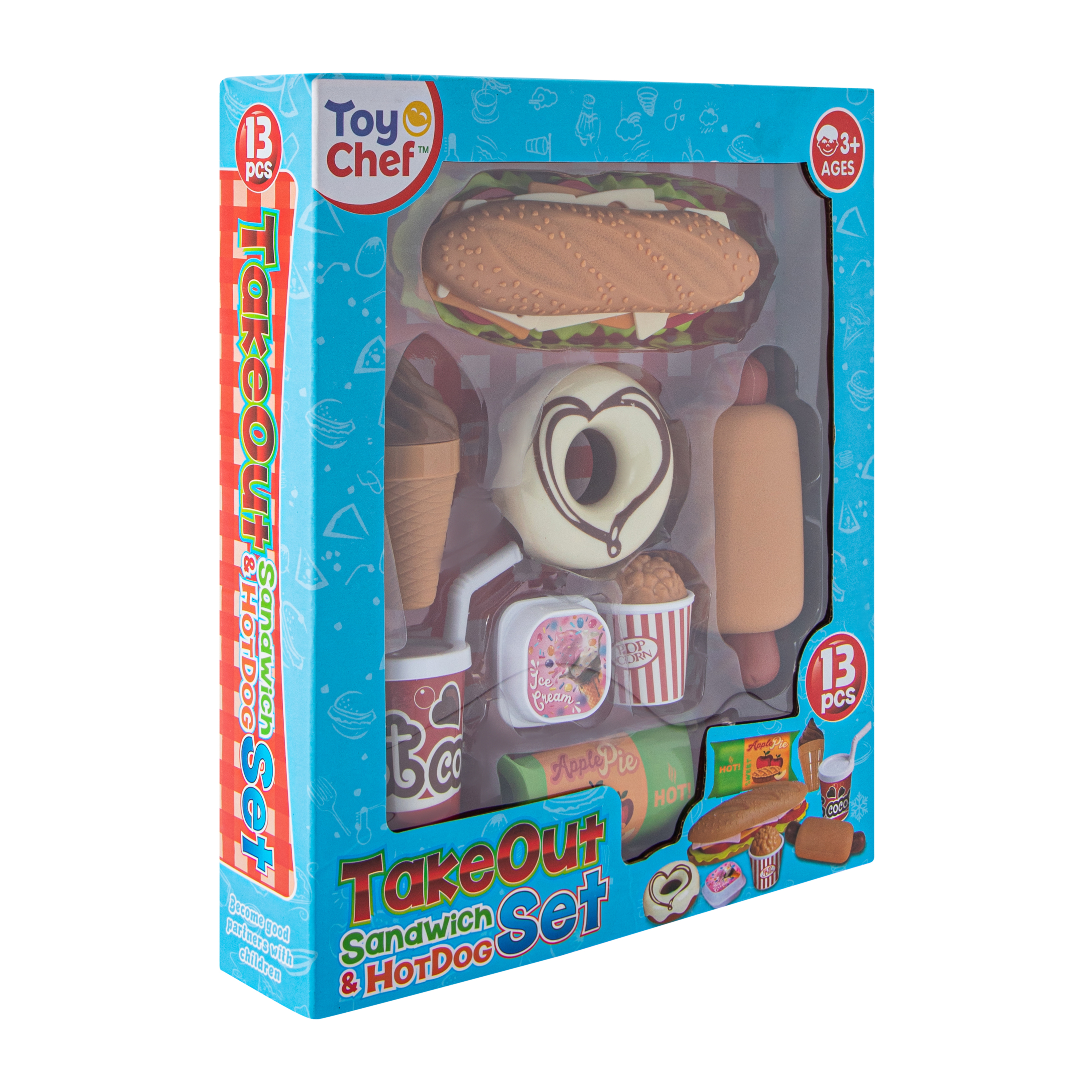 Toy Chef™ Take Out Sandwich & Hot Dog Set