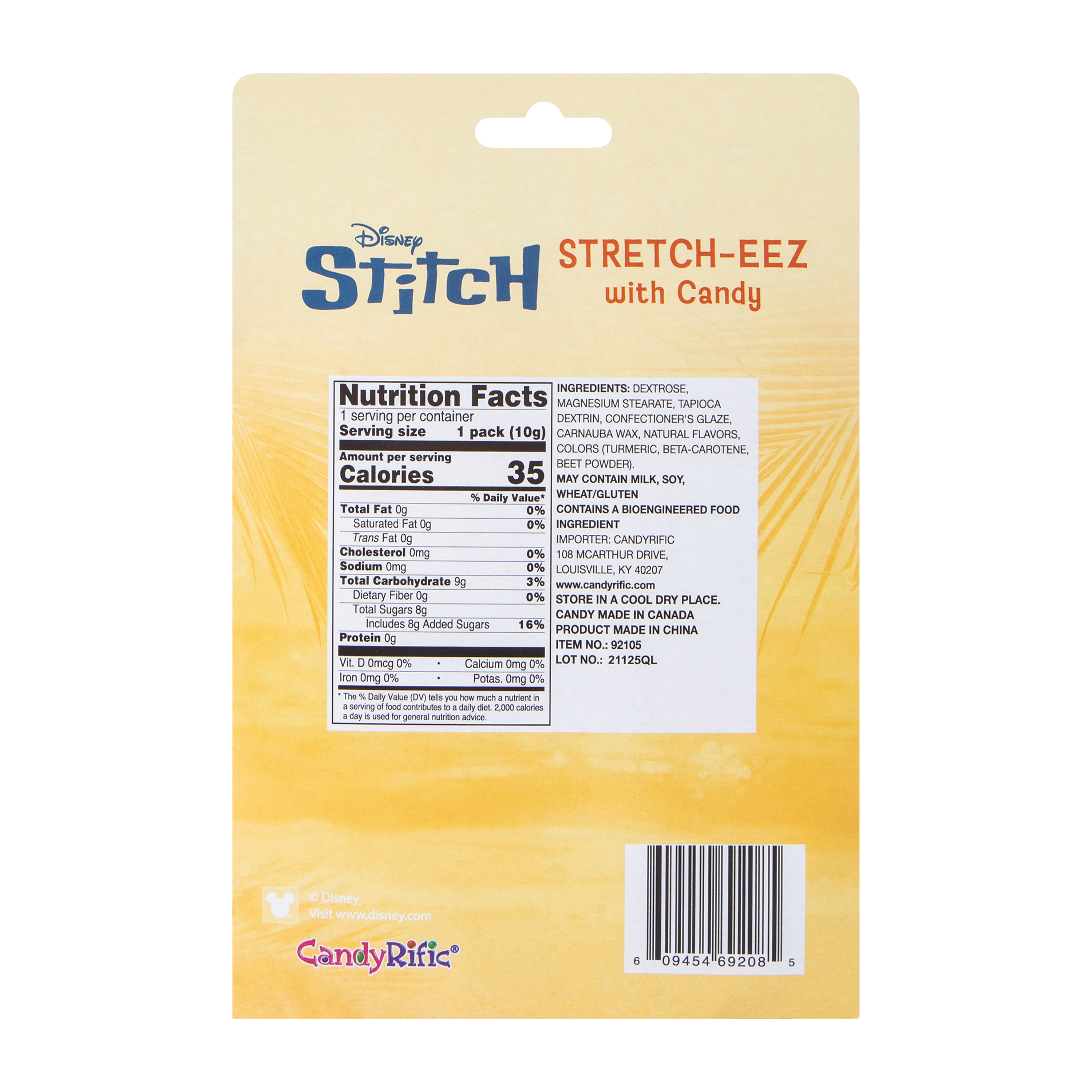 Disney Stitch Stretch-Eez With Candy