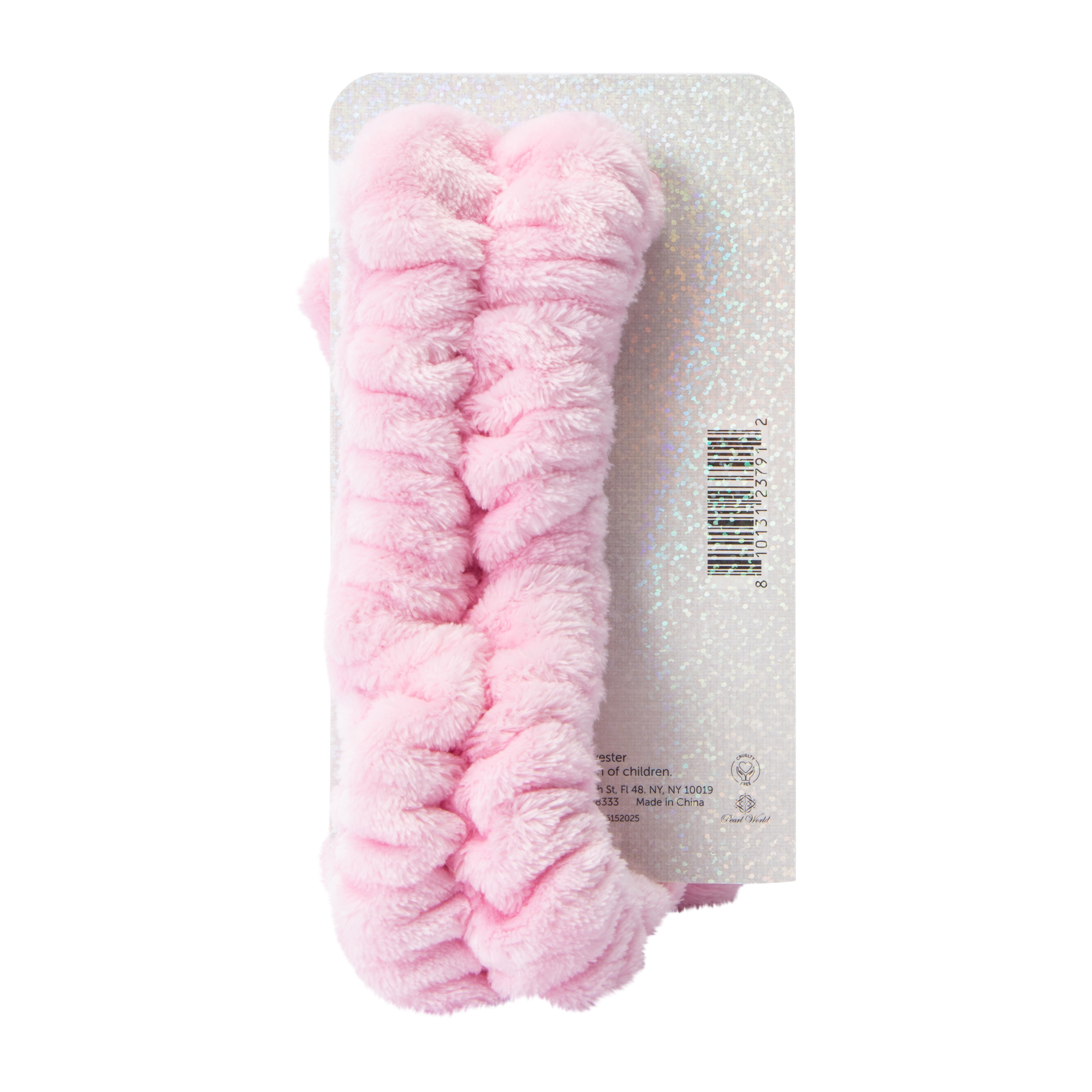 Pink Rhinestone Plush Spa Headband