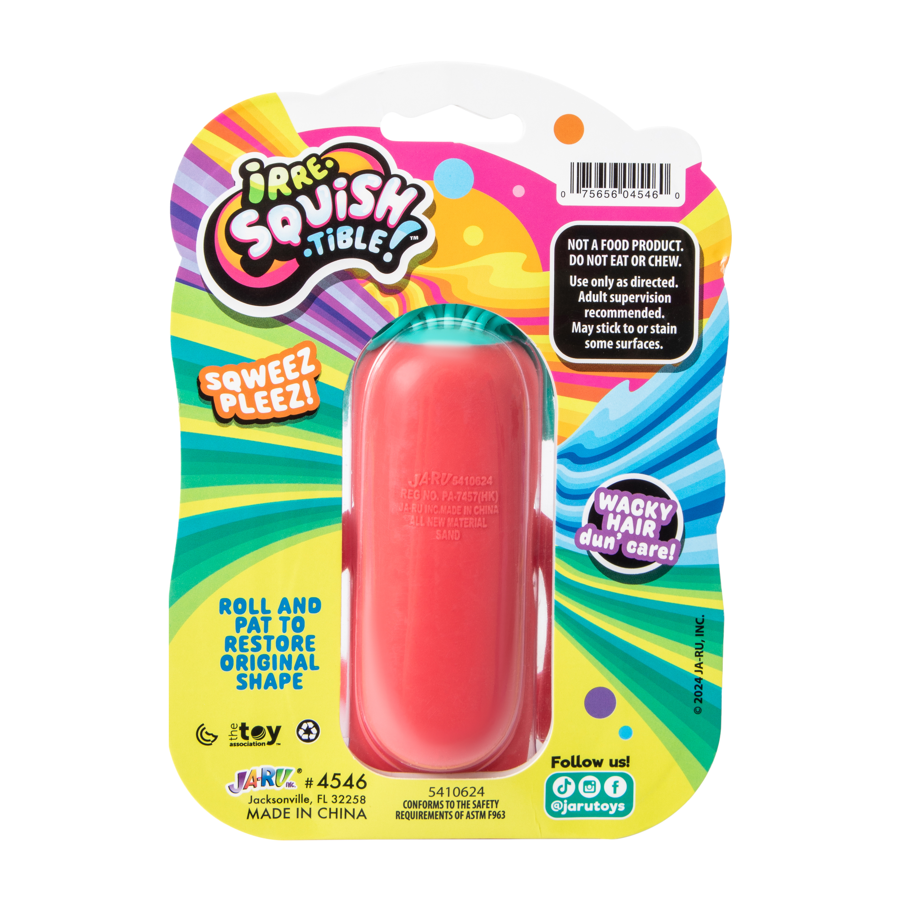 Irre-Squish-tible!™ Sqweezy Tube Man Toy (Styles May Vary)