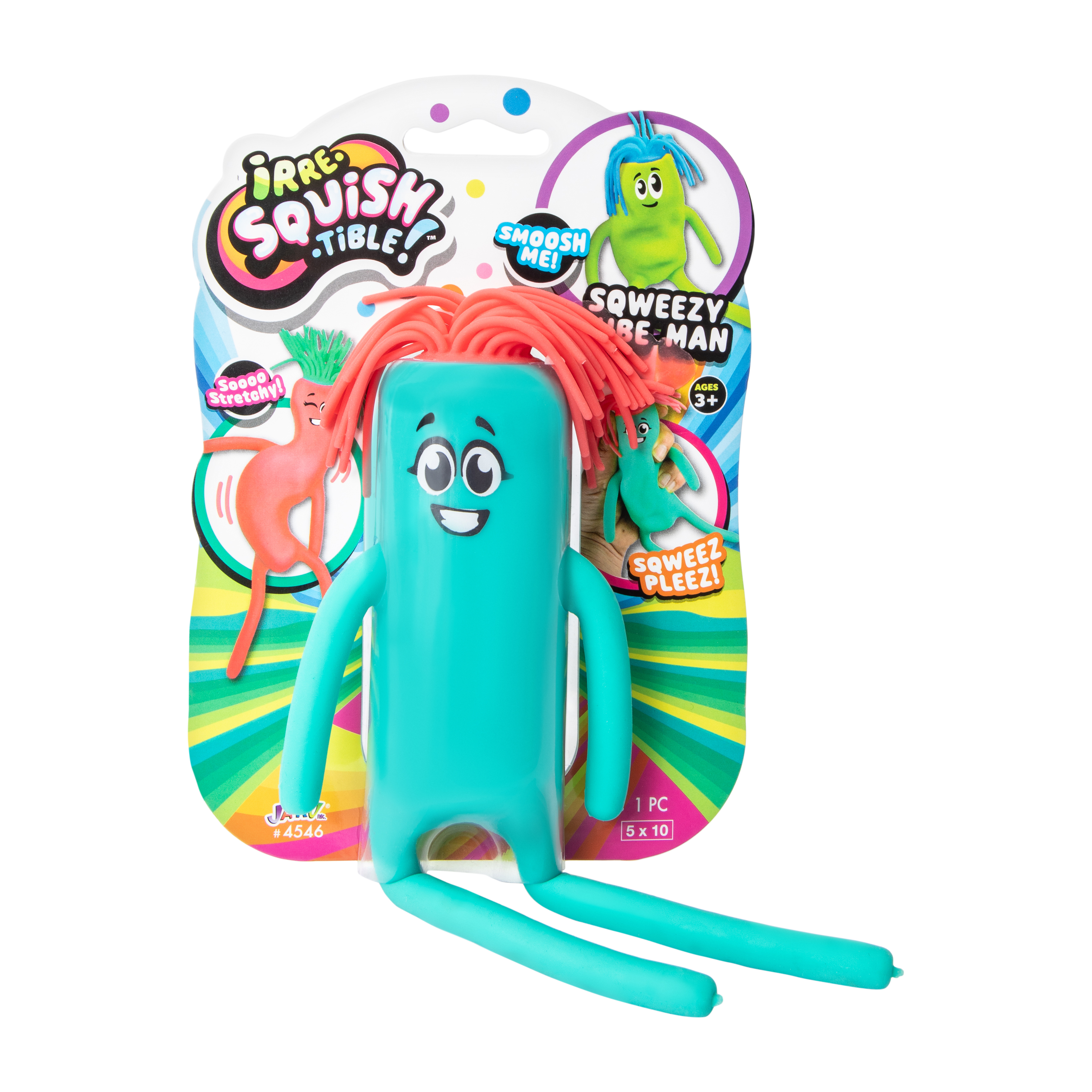 Irre-Squish-tible!™ Sqweezy Tube Man Toy (Styles May Vary)