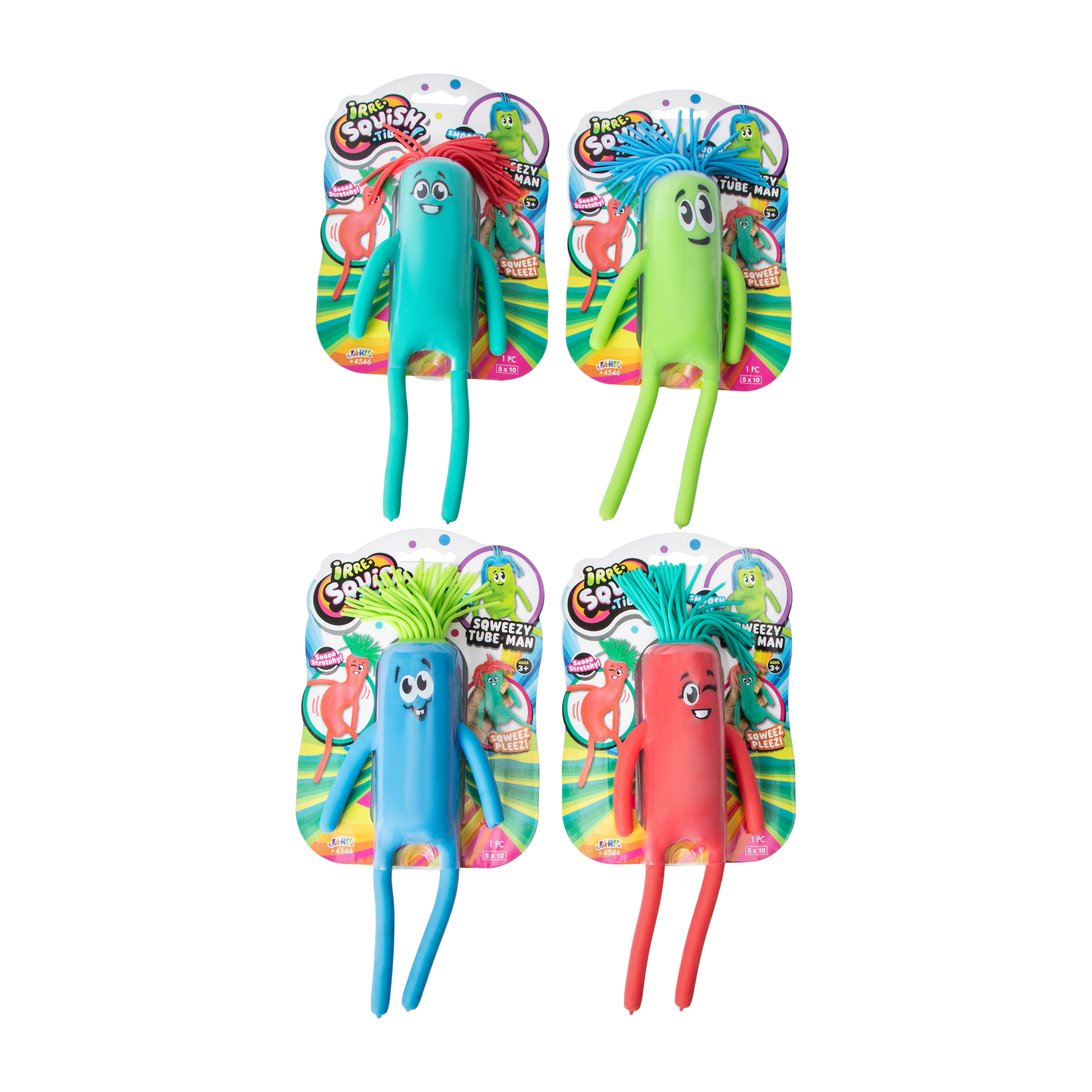 Irre-Squish-tible!™ Sqweezy Tube Man Toy (Styles May Vary)