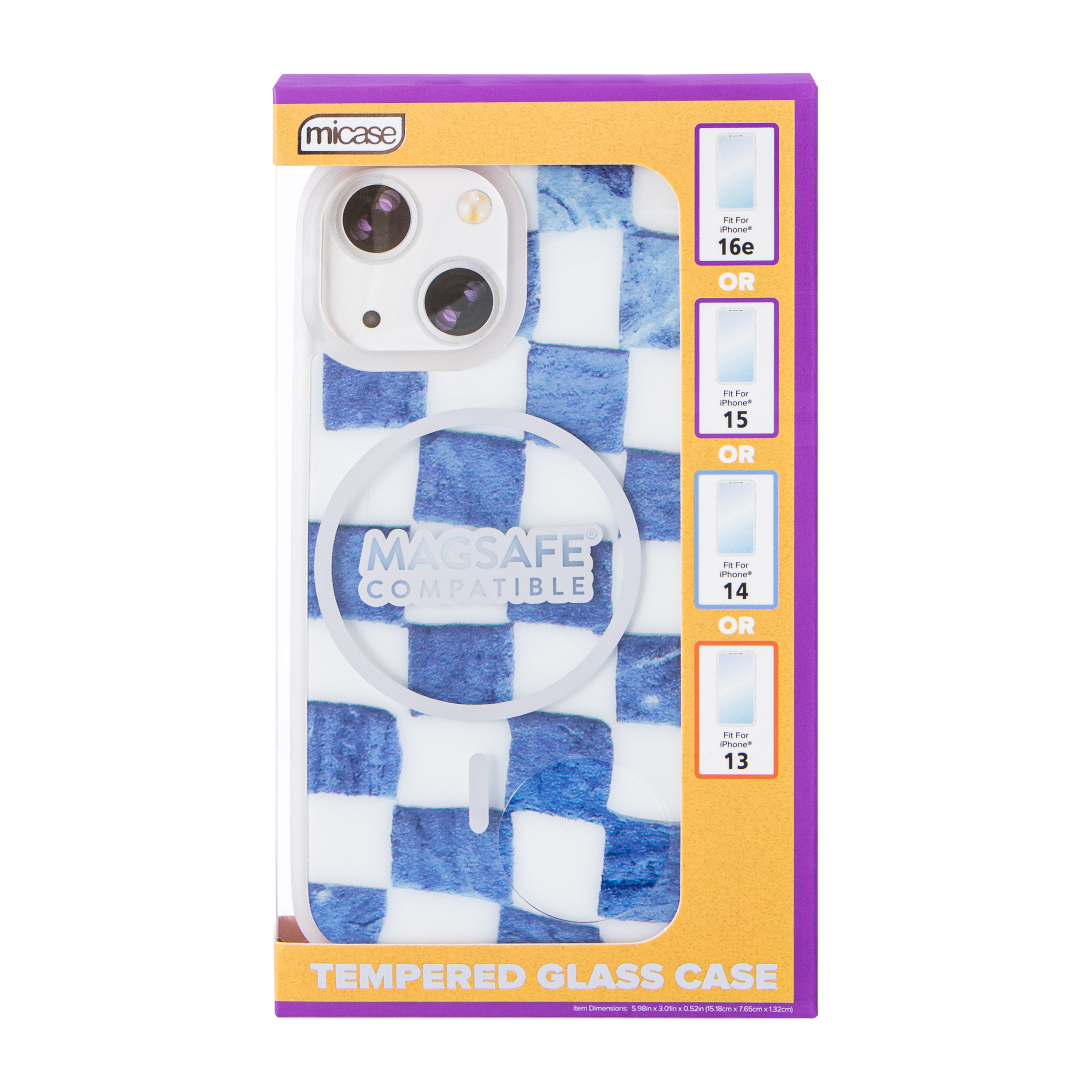 iPhone 16e®/15®/14®/13® Tempered Glass Phone Case