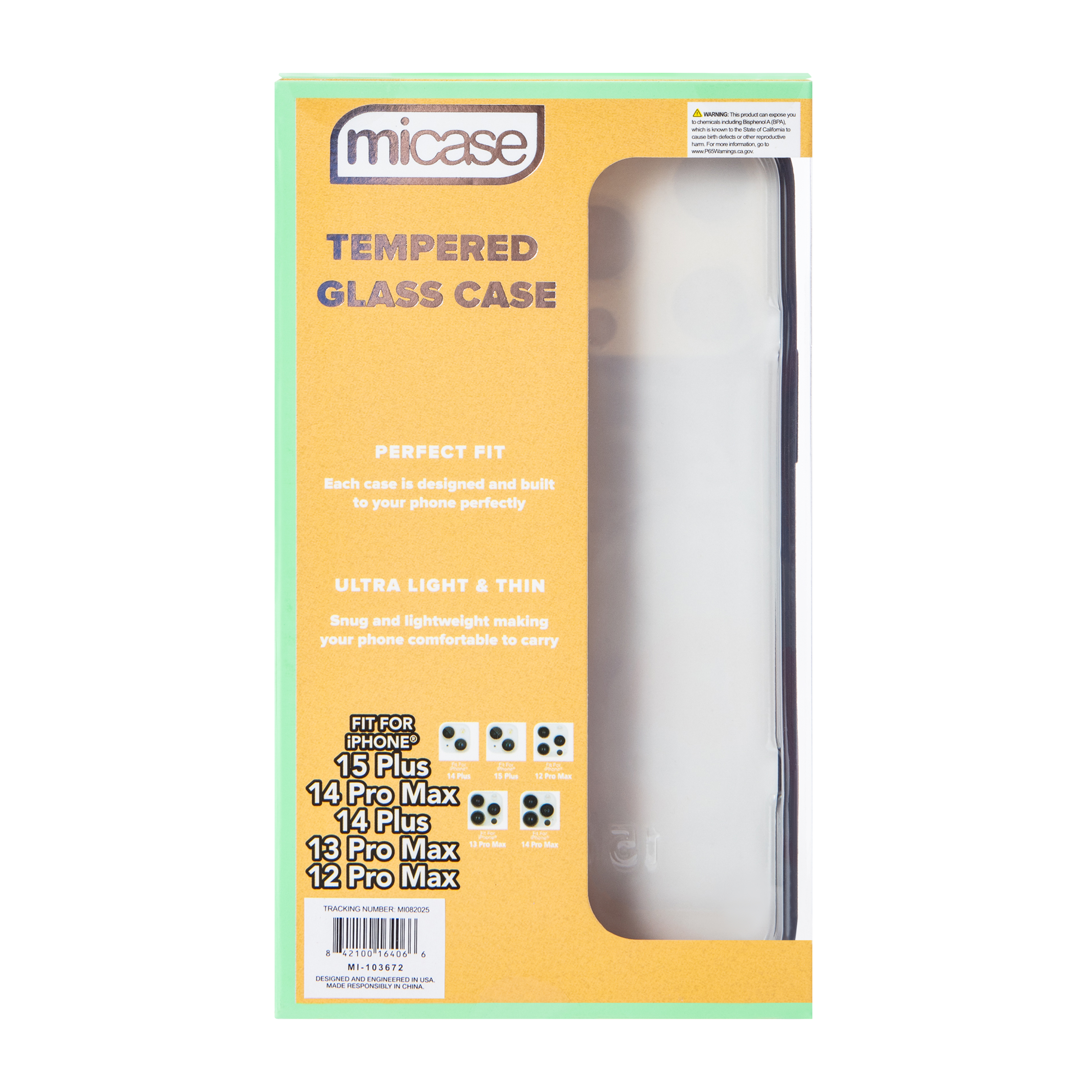 iPhone 15 Plus® Tempered Glass Phone Case