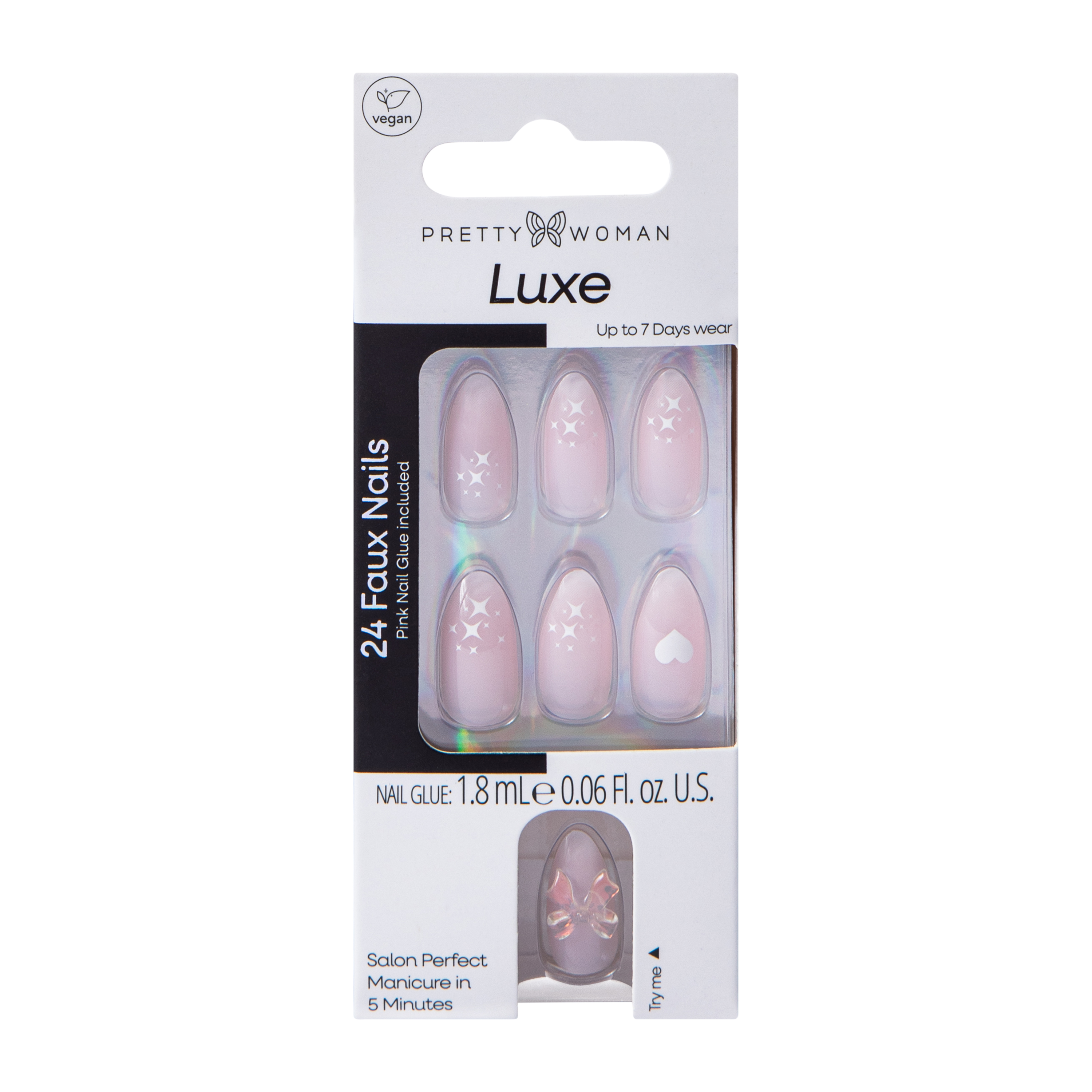 Pretty Woman Luxe Faux Nails Set 24-Count