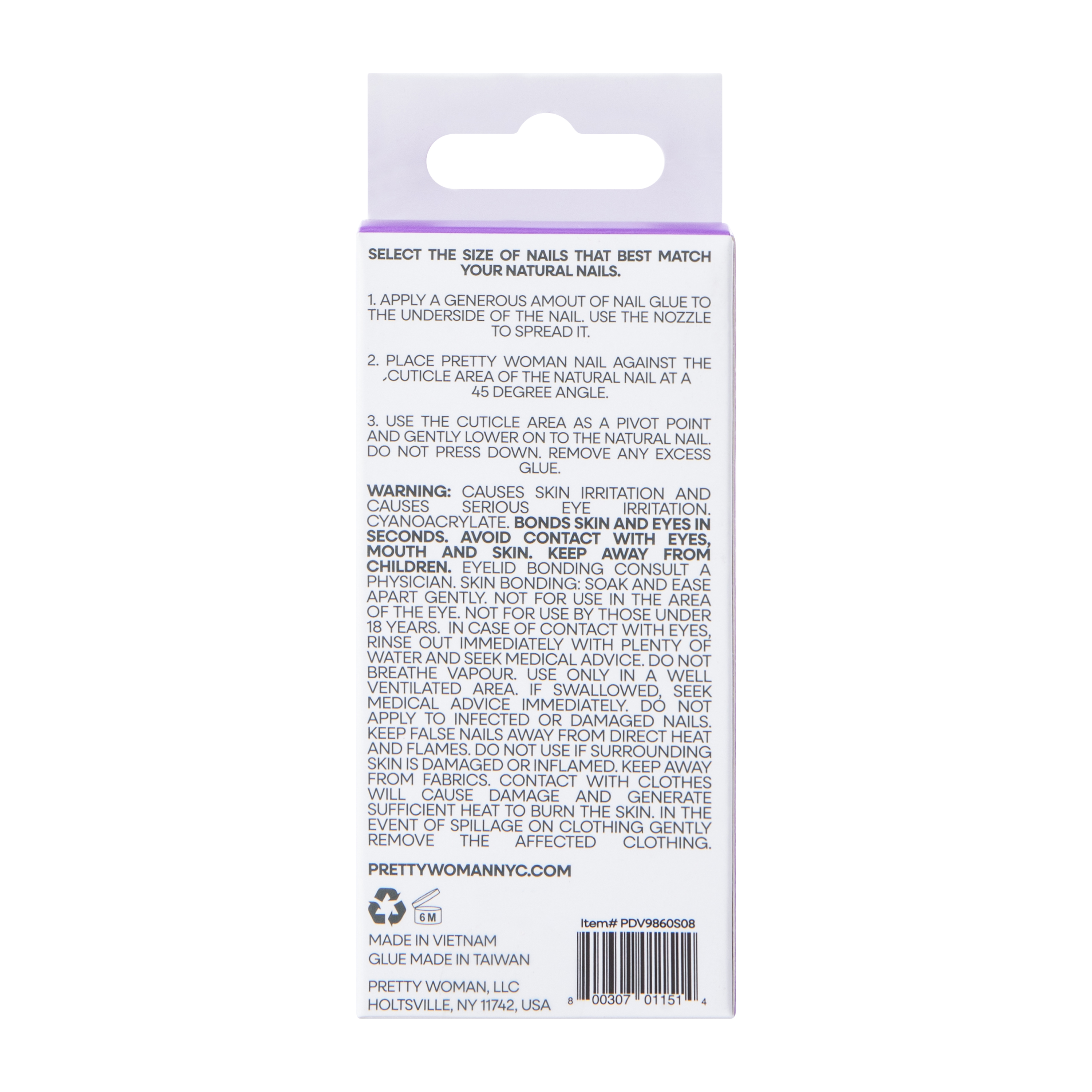 Pretty Woman Style Faux Nails Set 24-Count