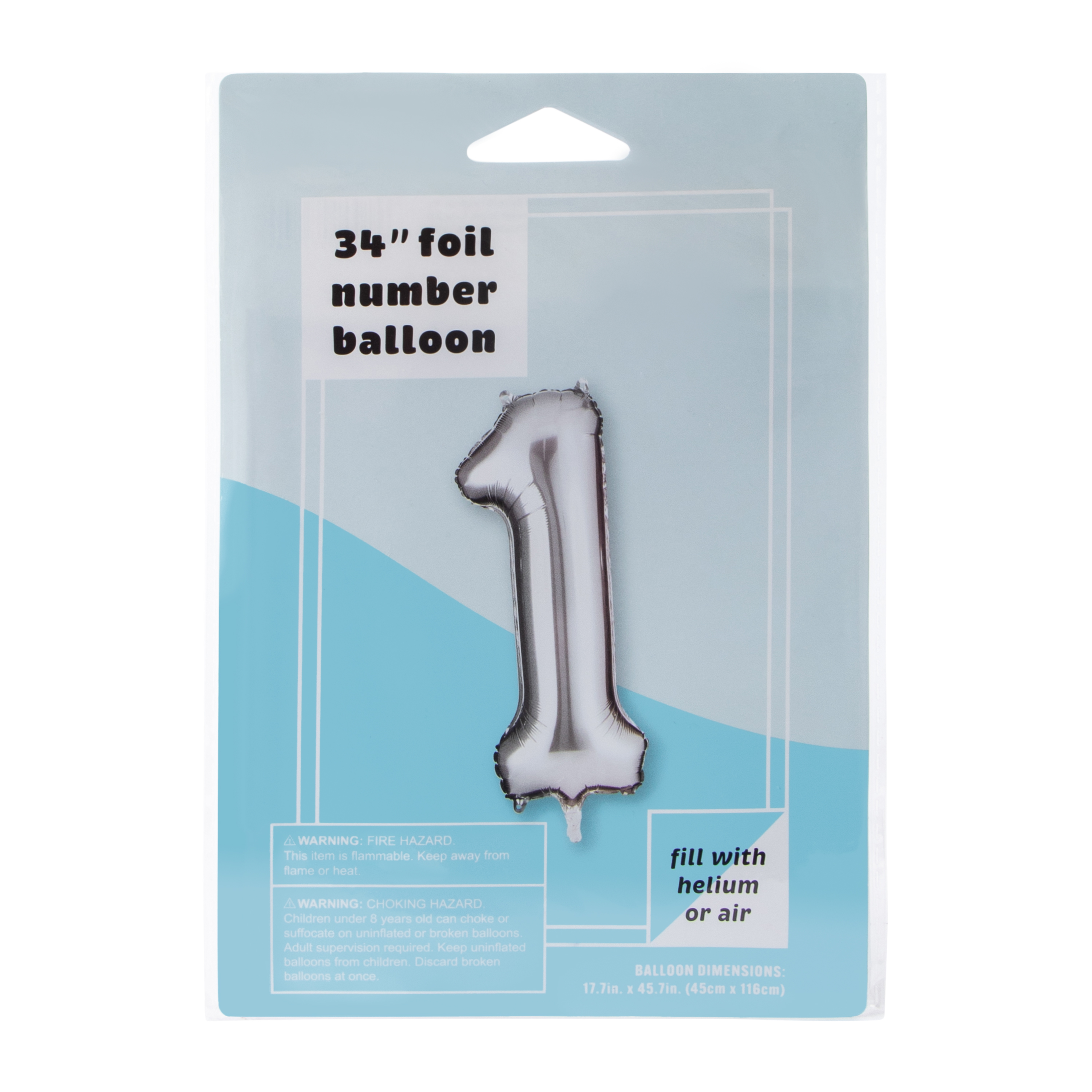 Foil Number Balloon 34in | Five Below