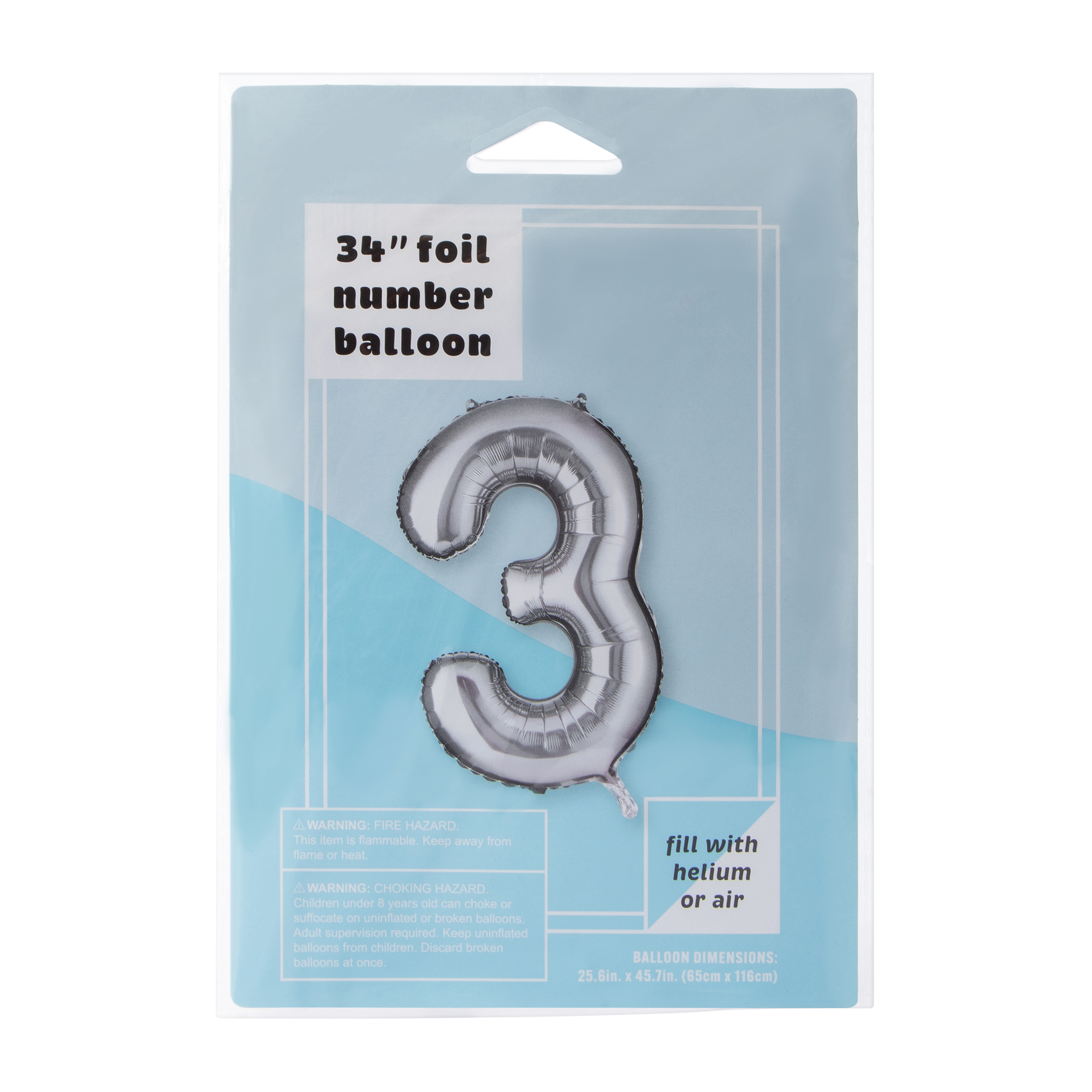 Foil Number Balloon 34in | Five Below
