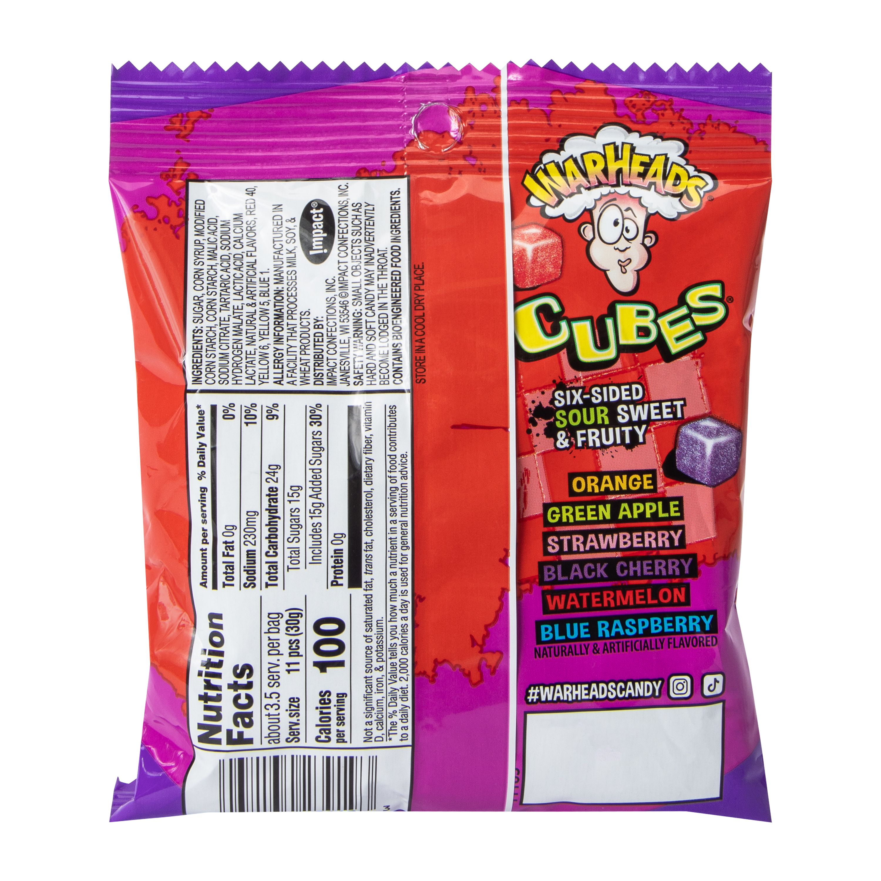 Warheads® Cubes® Chewy Candy 3.5oz