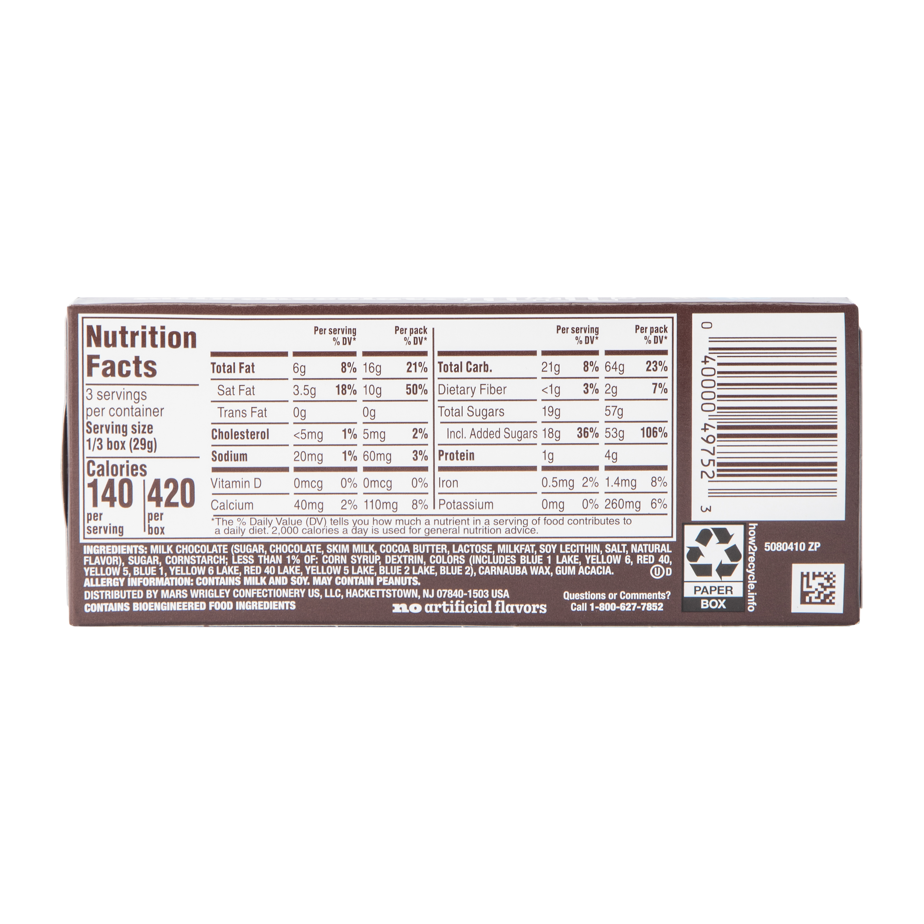 M&M's® Milk Chocolate Candies 3.1oz