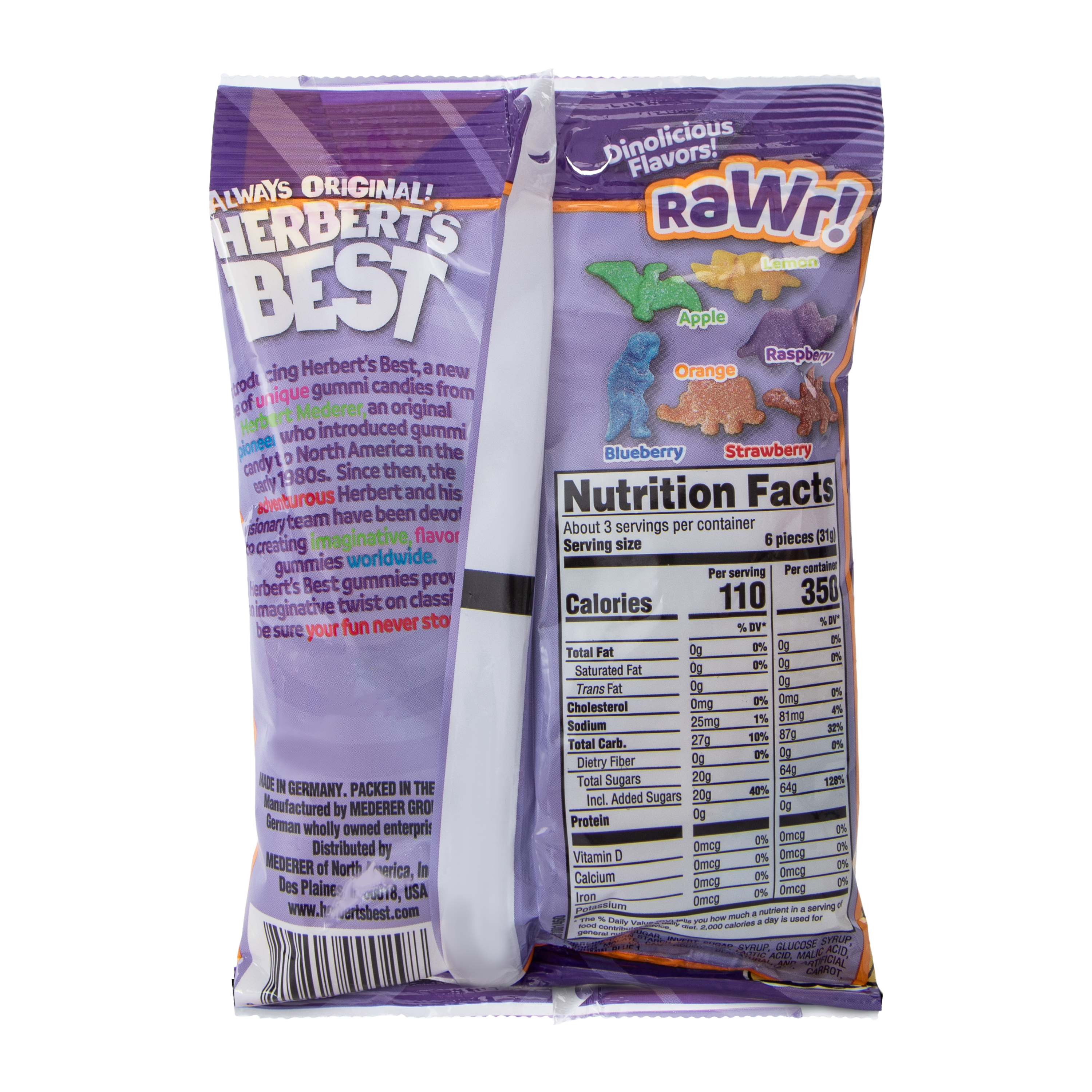 Herbert's Best®  RaWr! Gummi Candy 2.6oz
