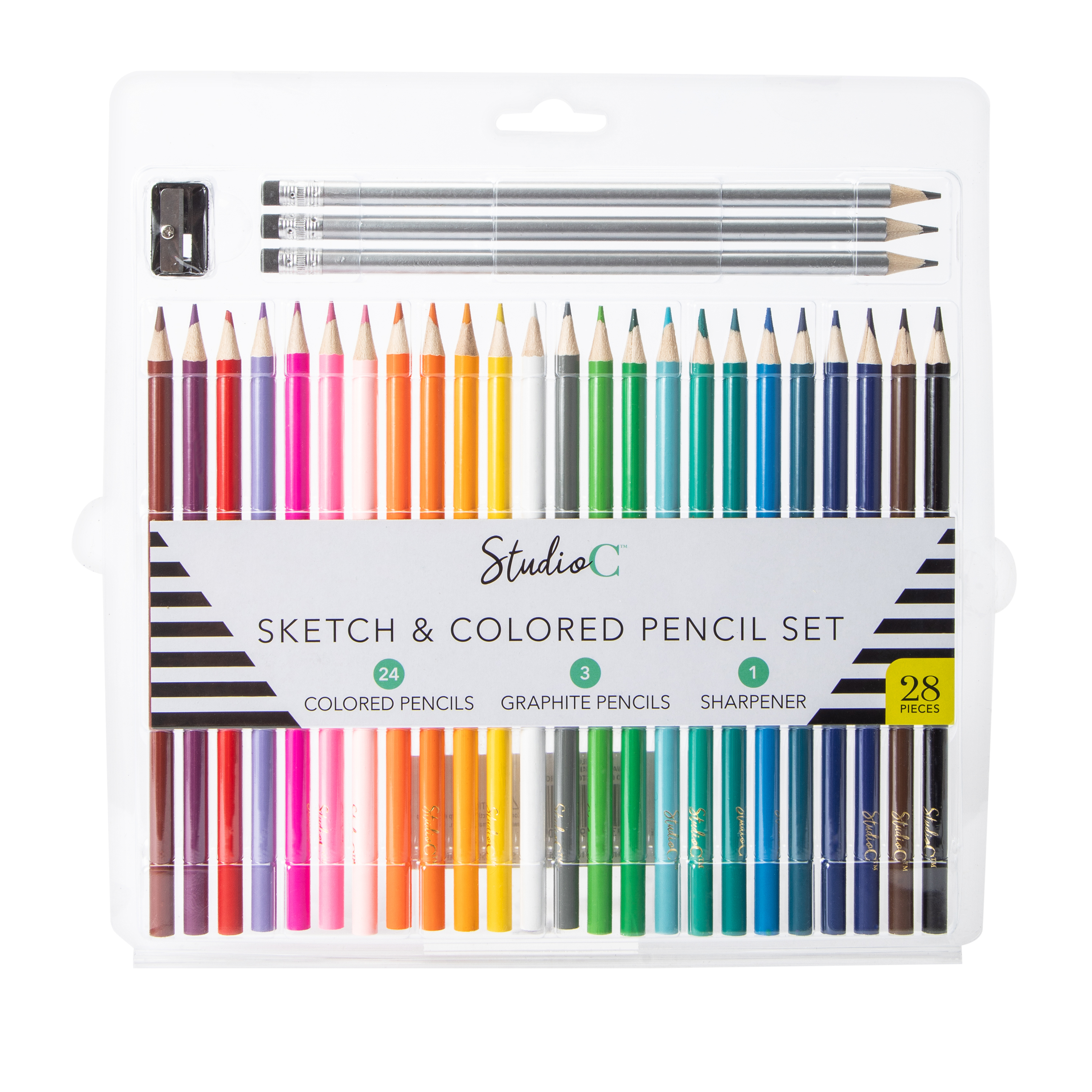 Studio C™ Sketch & Colored Pencil Set 28-Pack